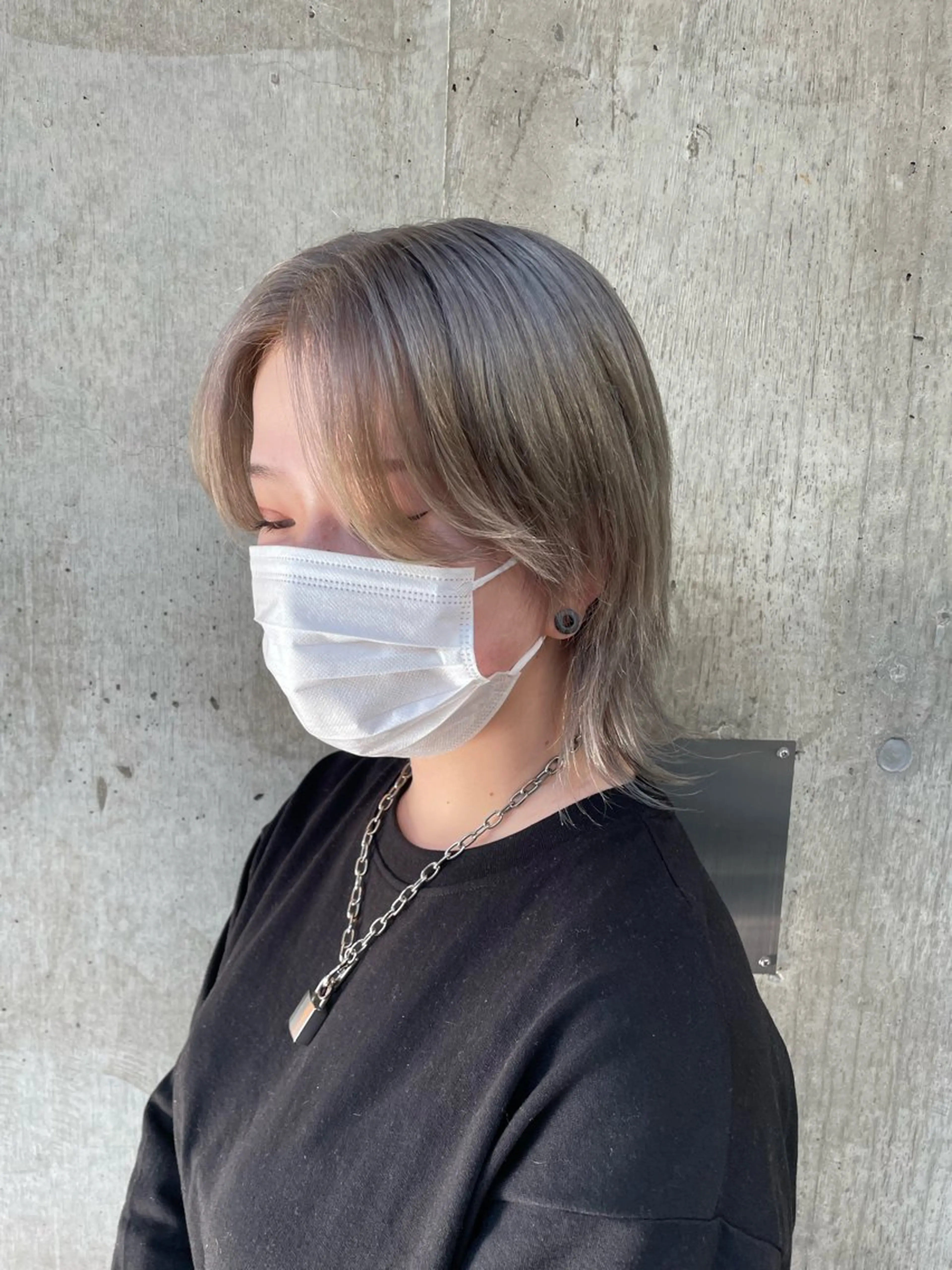 ミディアム 🦋MAHO🦋 デザインカラーのヘアスタイル