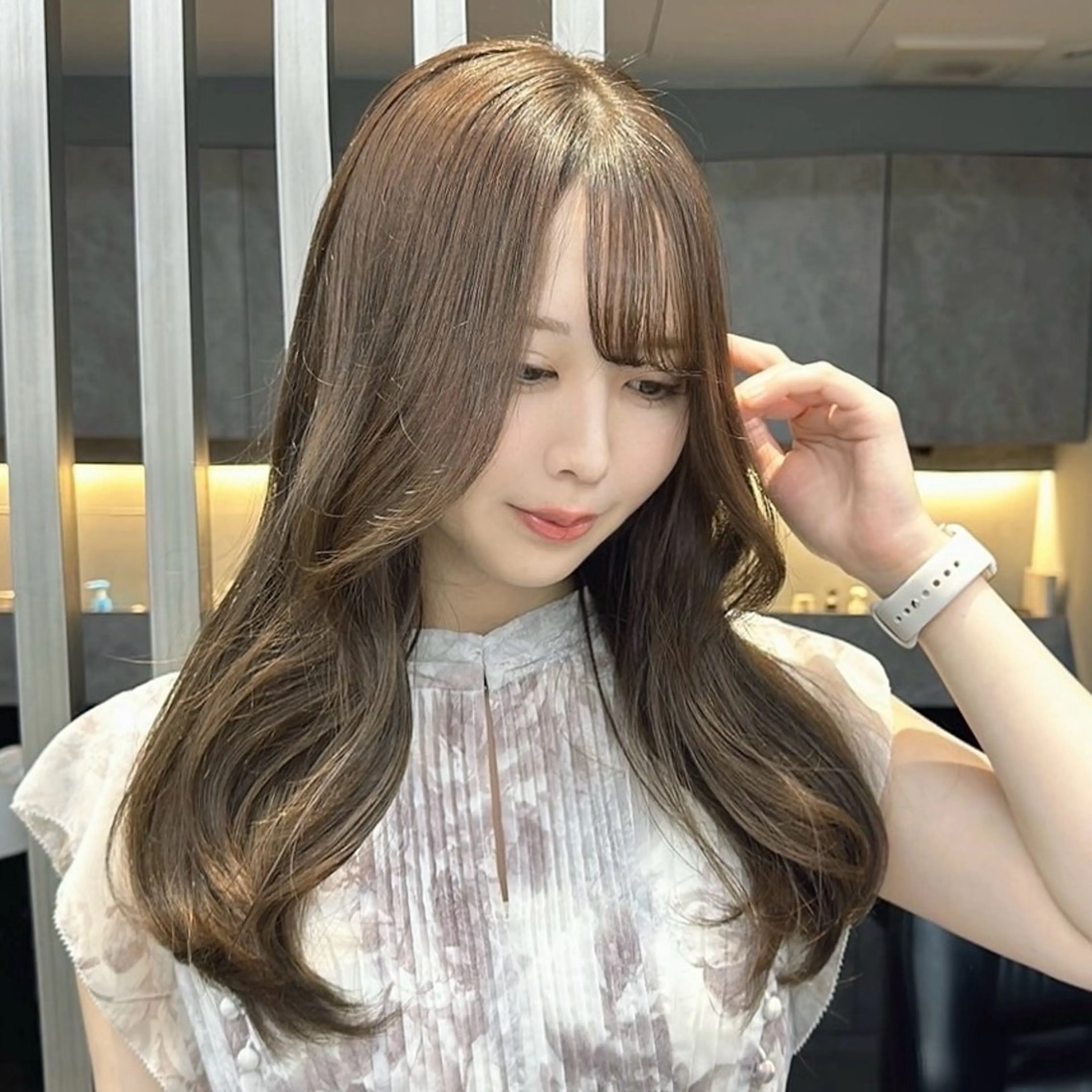 ロング ヘアカラー 韓国レイヤー/艶髪/ manami🥣のヘアスタイル