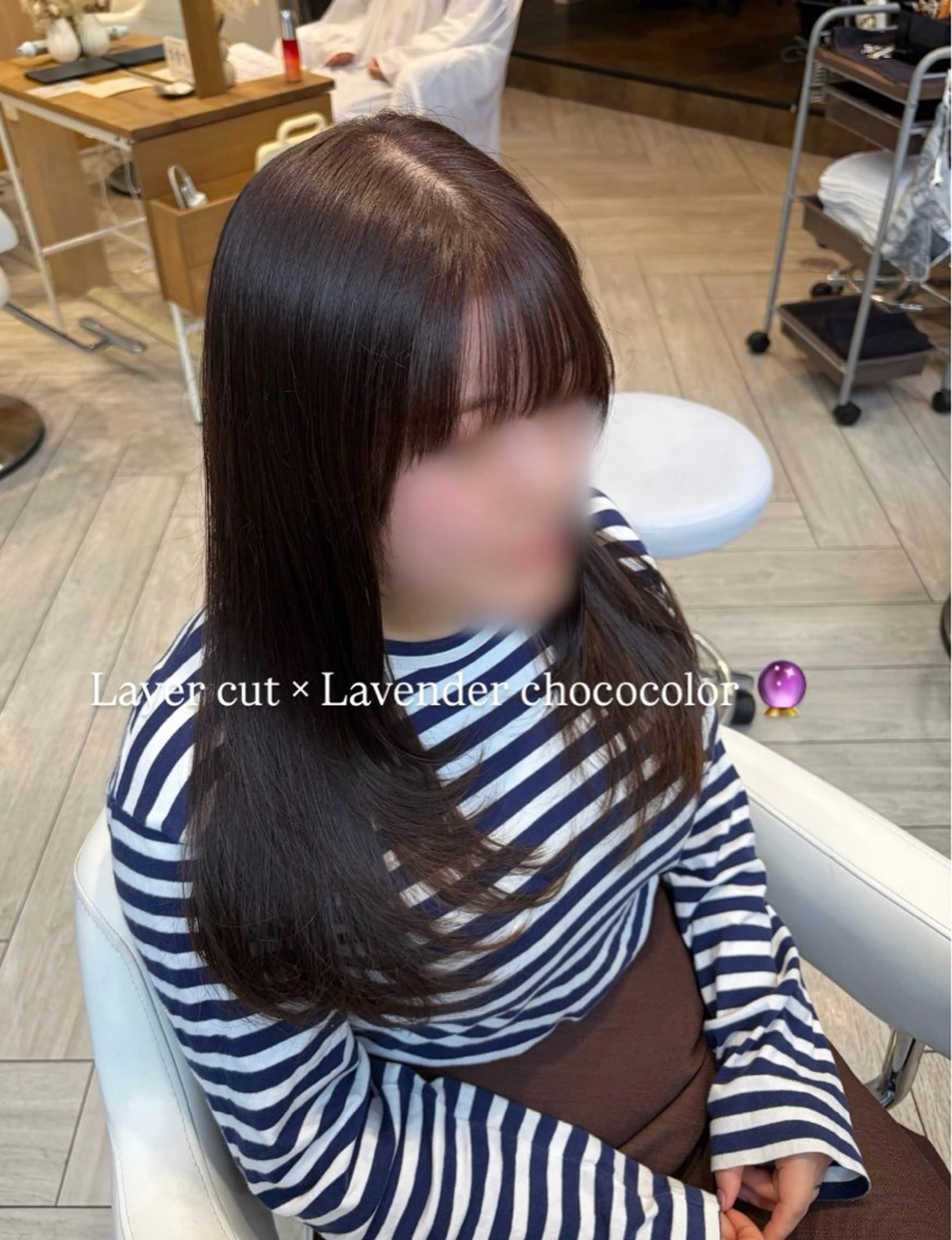 ロング カット ヘアカラー トリートメント 蓮池 愛海のヘアスタイル