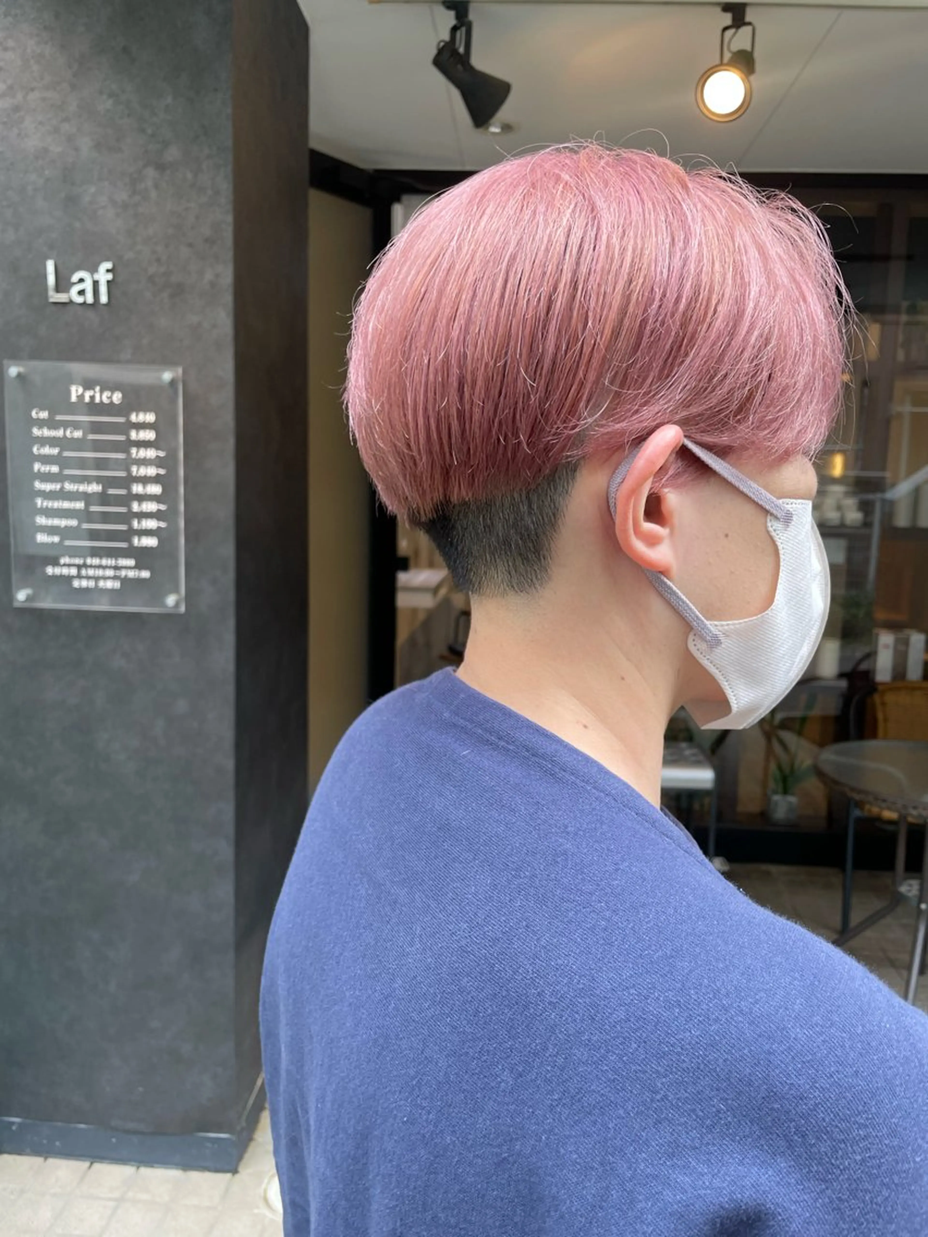 ショート カラー ピンクカラー カット ヘアカラー トリートメント しのはら まどかのヘアスタイル