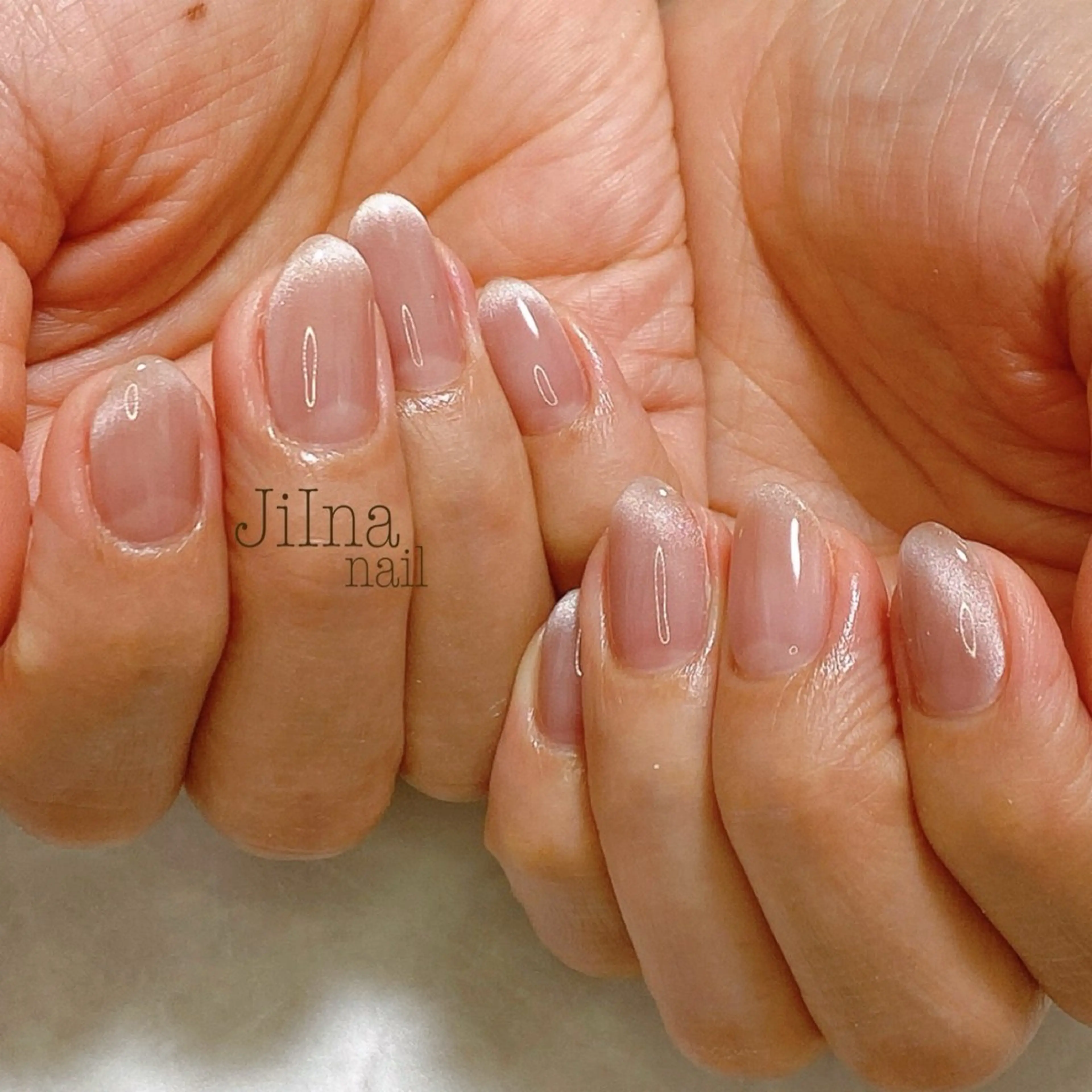 ネイル マグネットネイル マグネットワンカラー ワンカラーネイル JiIna nailのネイルデザイン