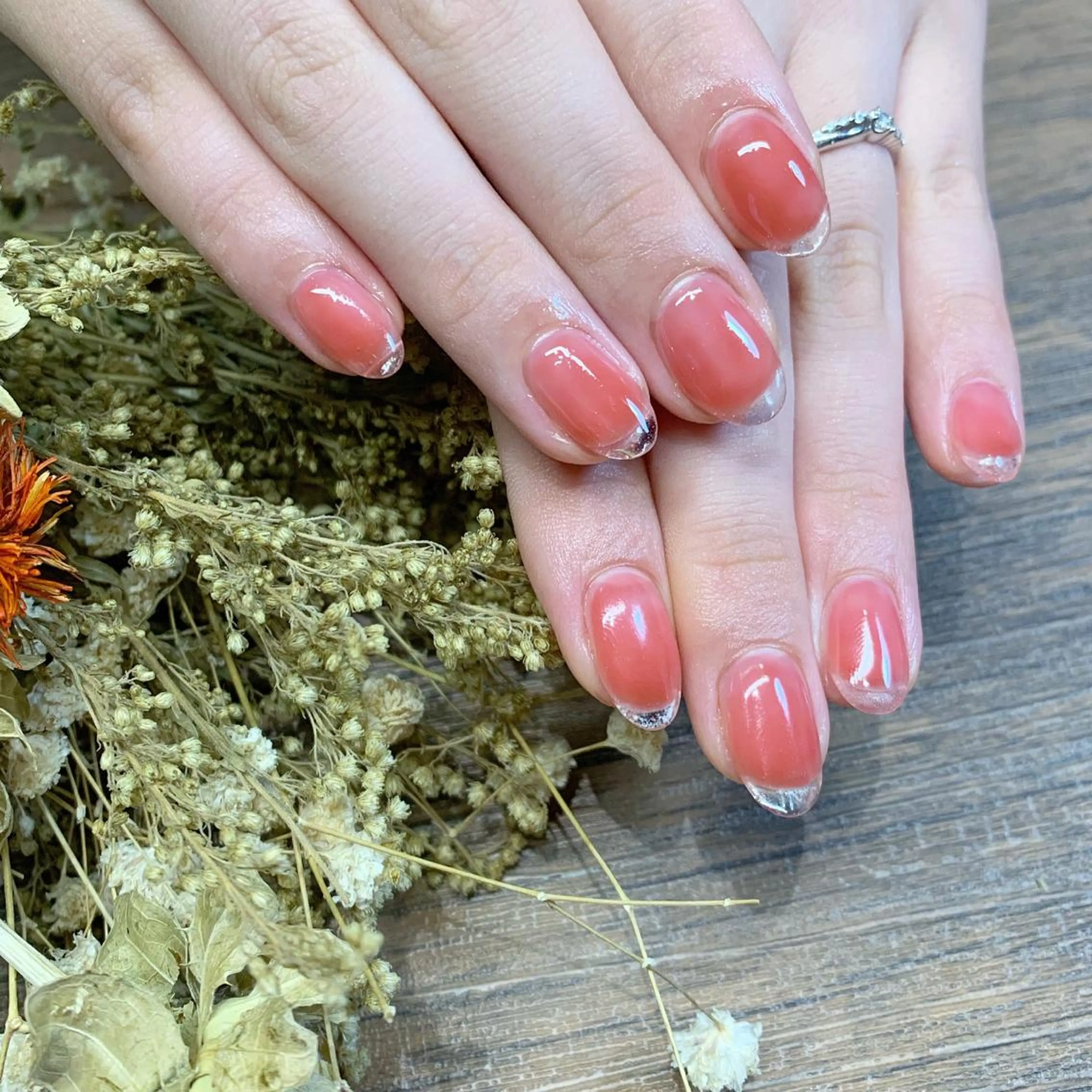 ネイル クリアネイル フレンチネイル 🪞KAPE NAIL 🪞のネイルデザイン