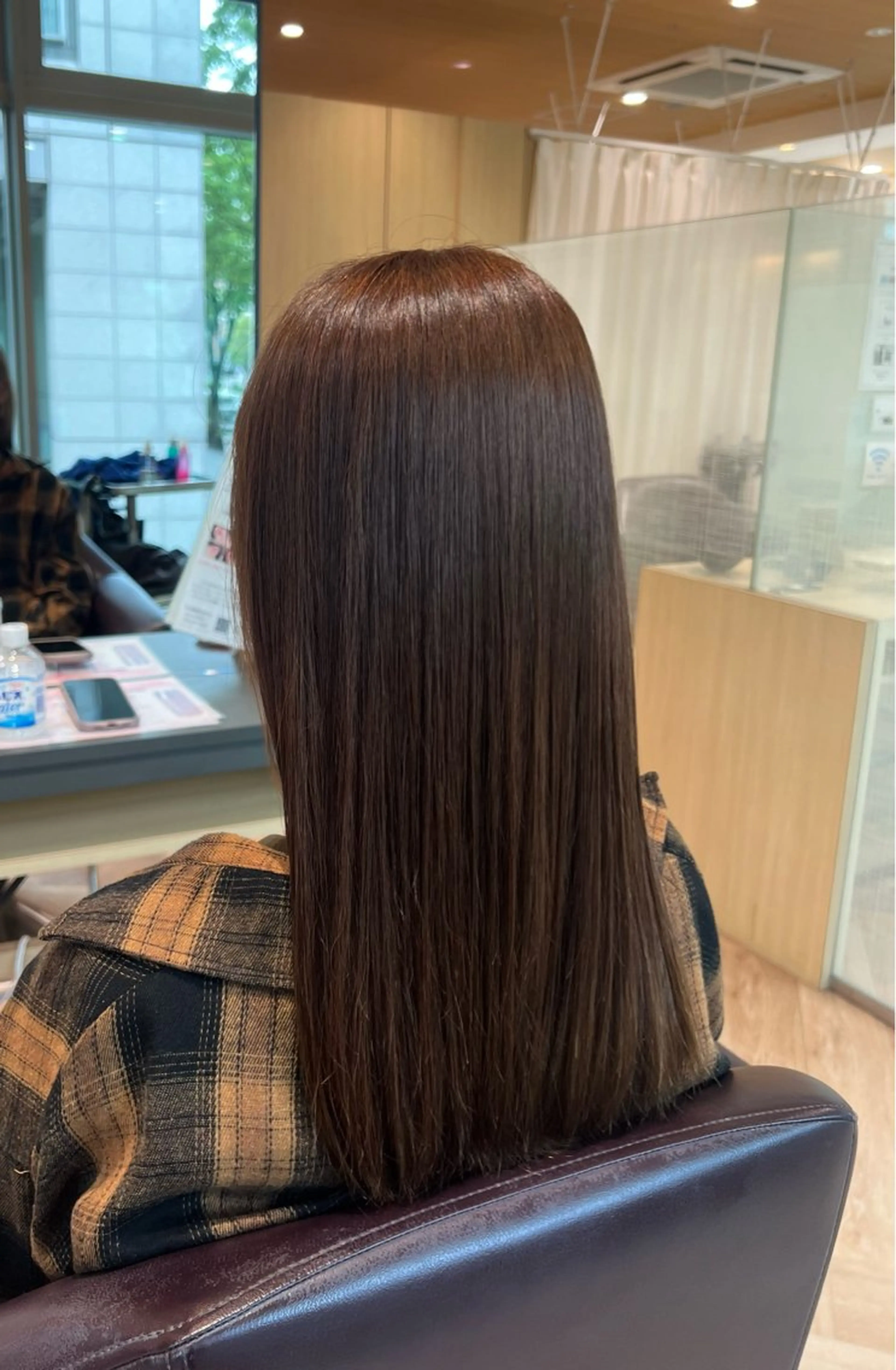 カラー ブラウンカラー ピンクカラー 滋野 莉子のヘアスタイル