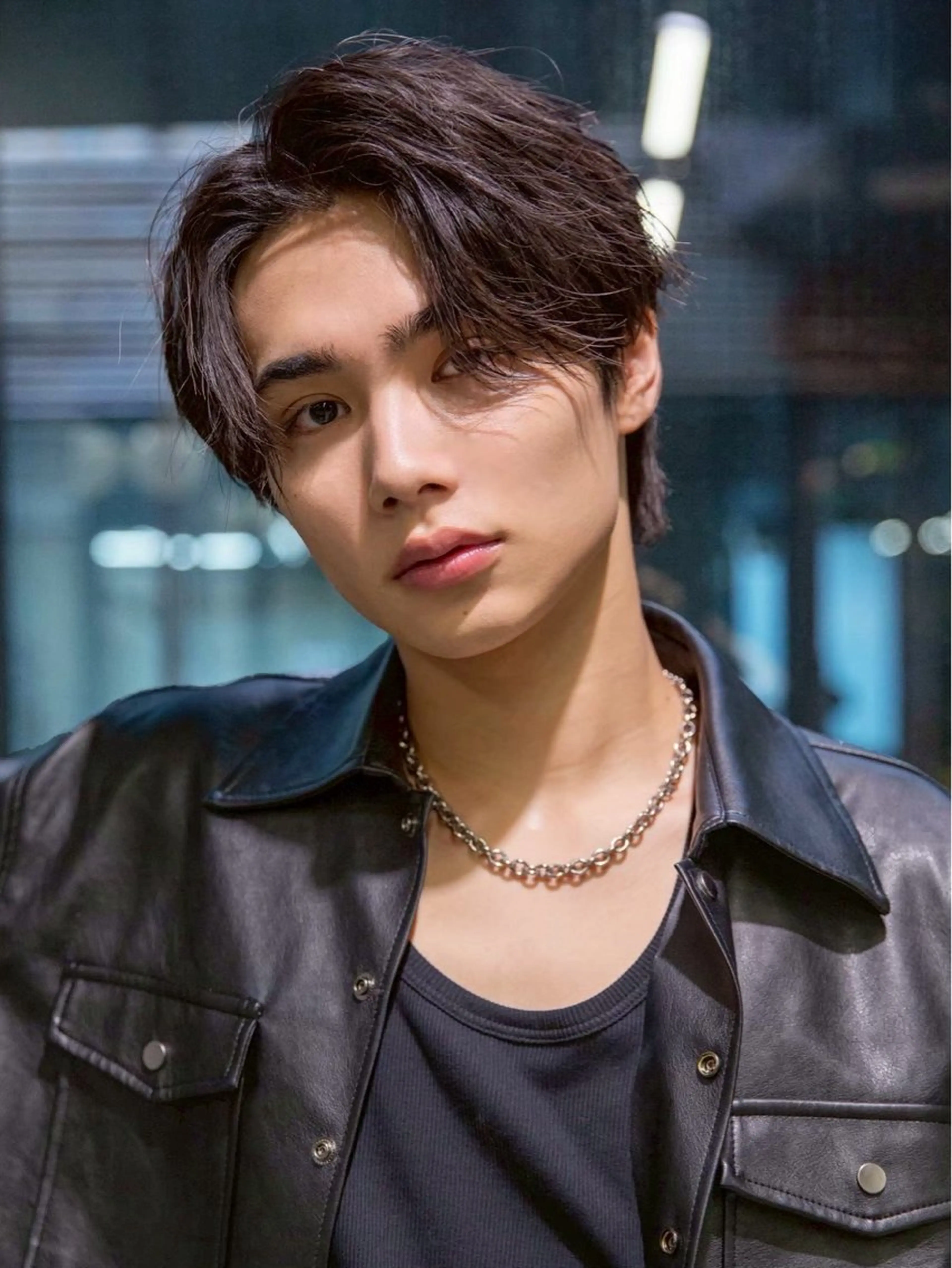 メンズセンターパート(刈り上げ無し)+スペシャルトリートメントの写真