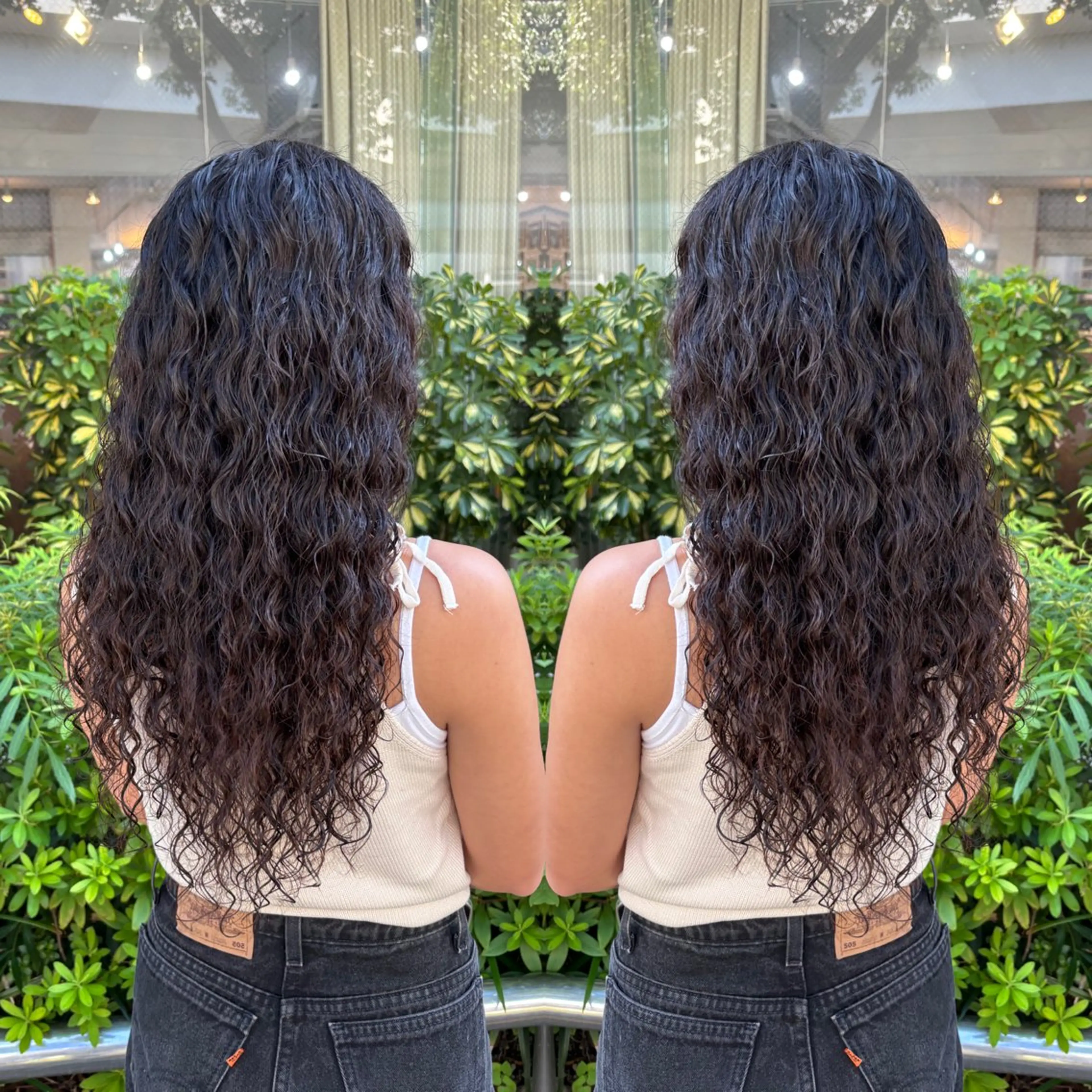 ロング パーマ ハイライト/レイヤー /ハイトーン/AOIのヘアスタイル