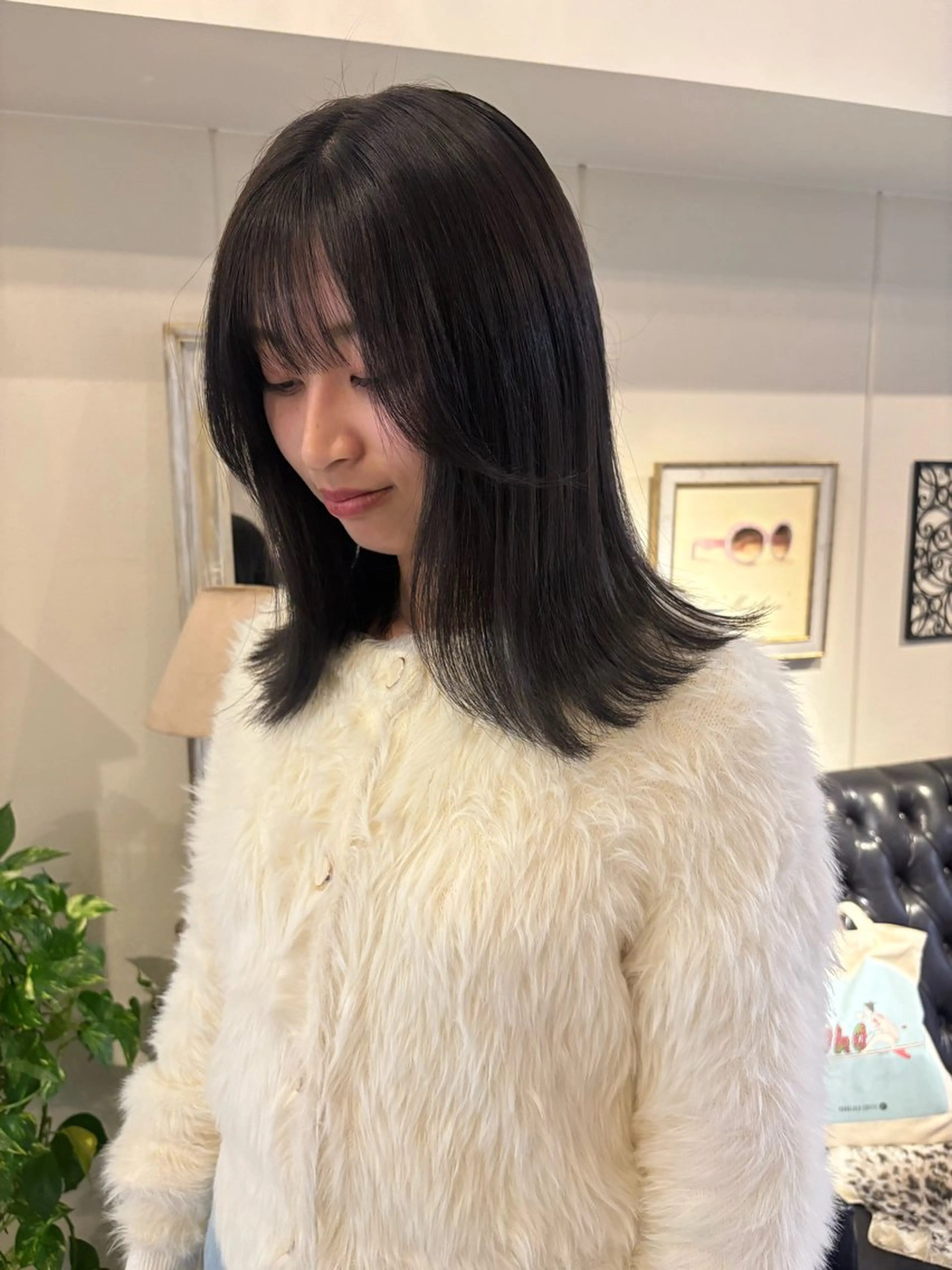 セミロング カラー カット ヘアカラー ichika/福岡 /透明感カラー🤎のヘアスタイル