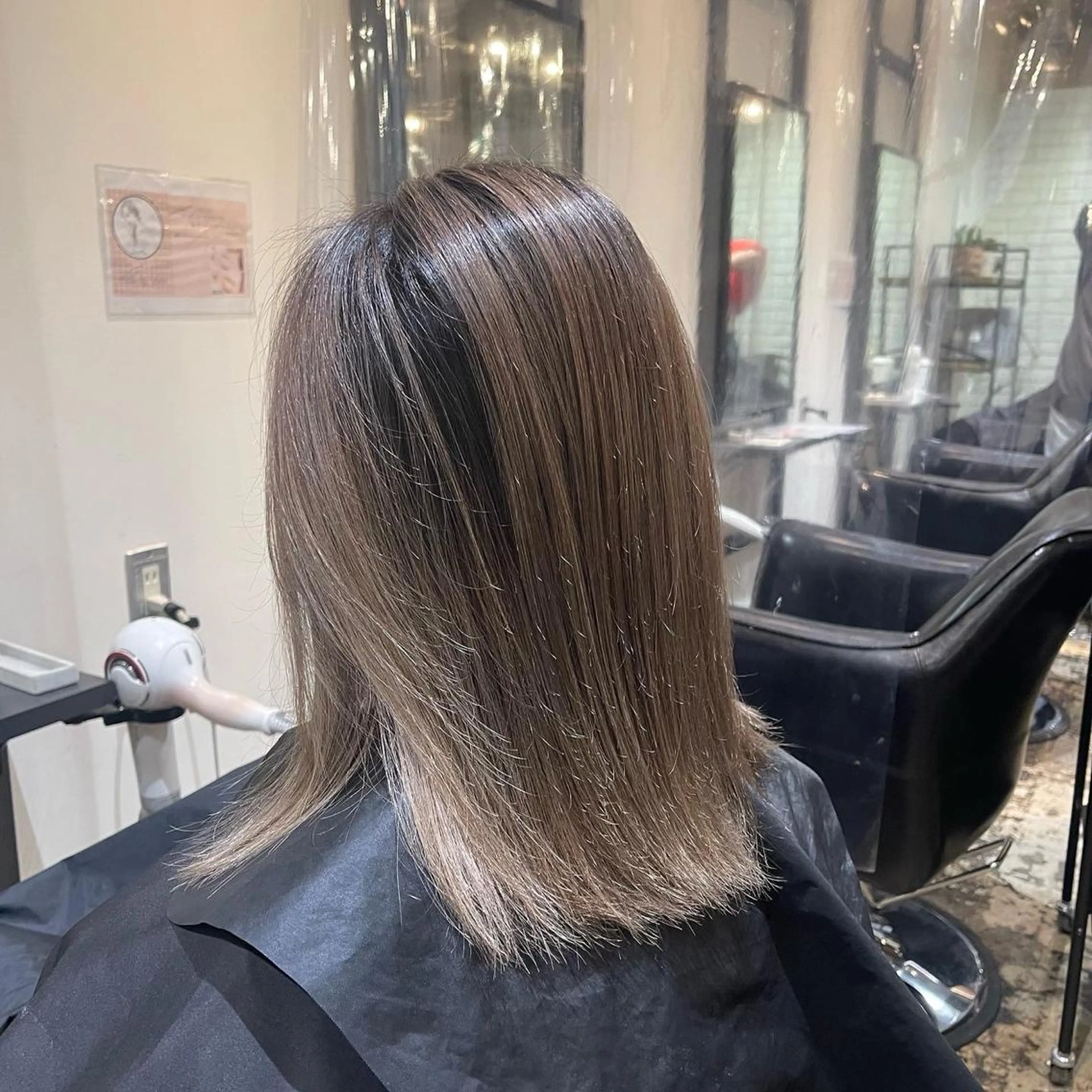 ミディアム レイヤーカット ワンホン/エクステ ケラチン/Kaitoのヘアスタイル