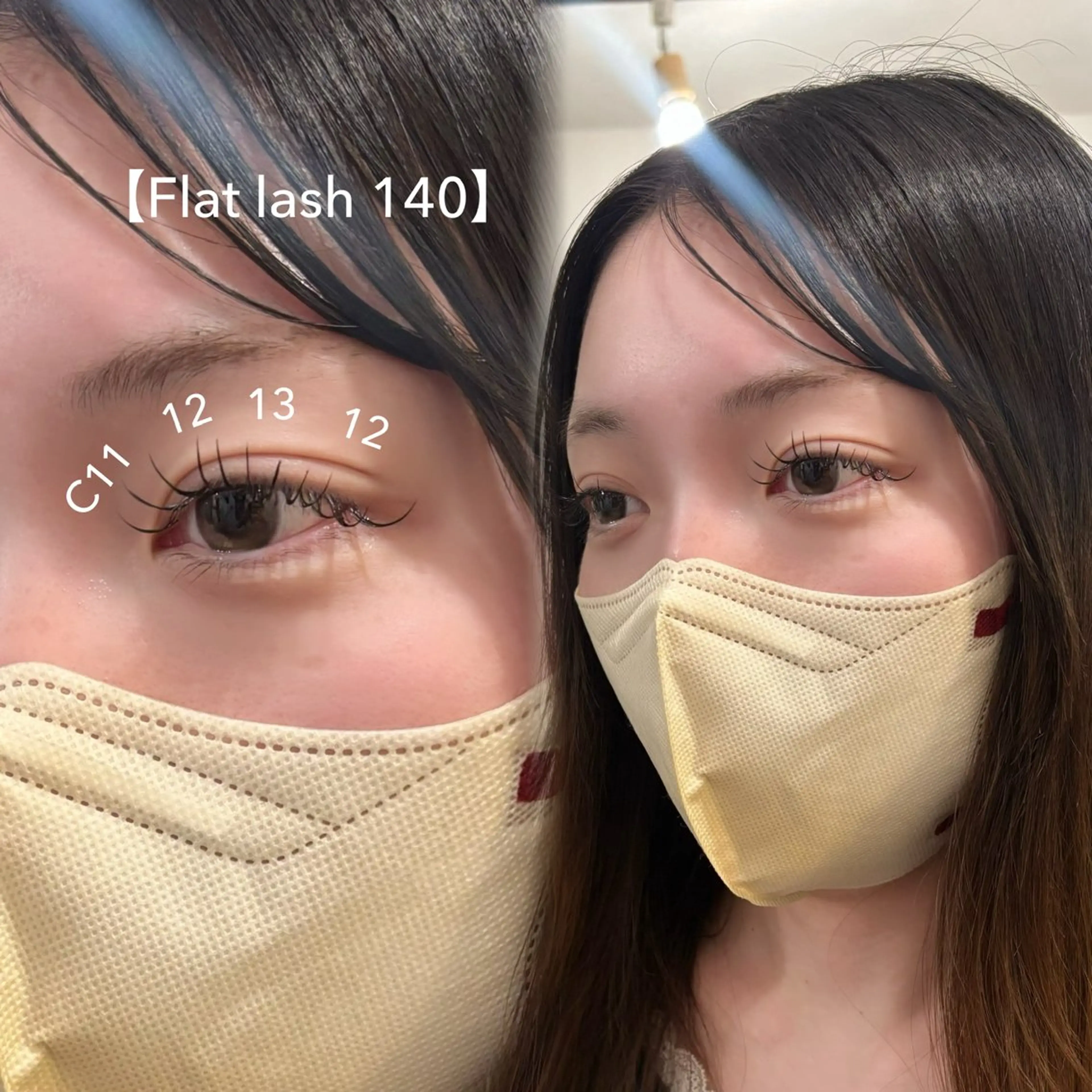 マツエク・マツパ 束感まつ毛 フラットラッシュ まつげパーマ マツエク 〖AIMA〗Momo (モモコ/桃子)のマツエク・マツパデザイン