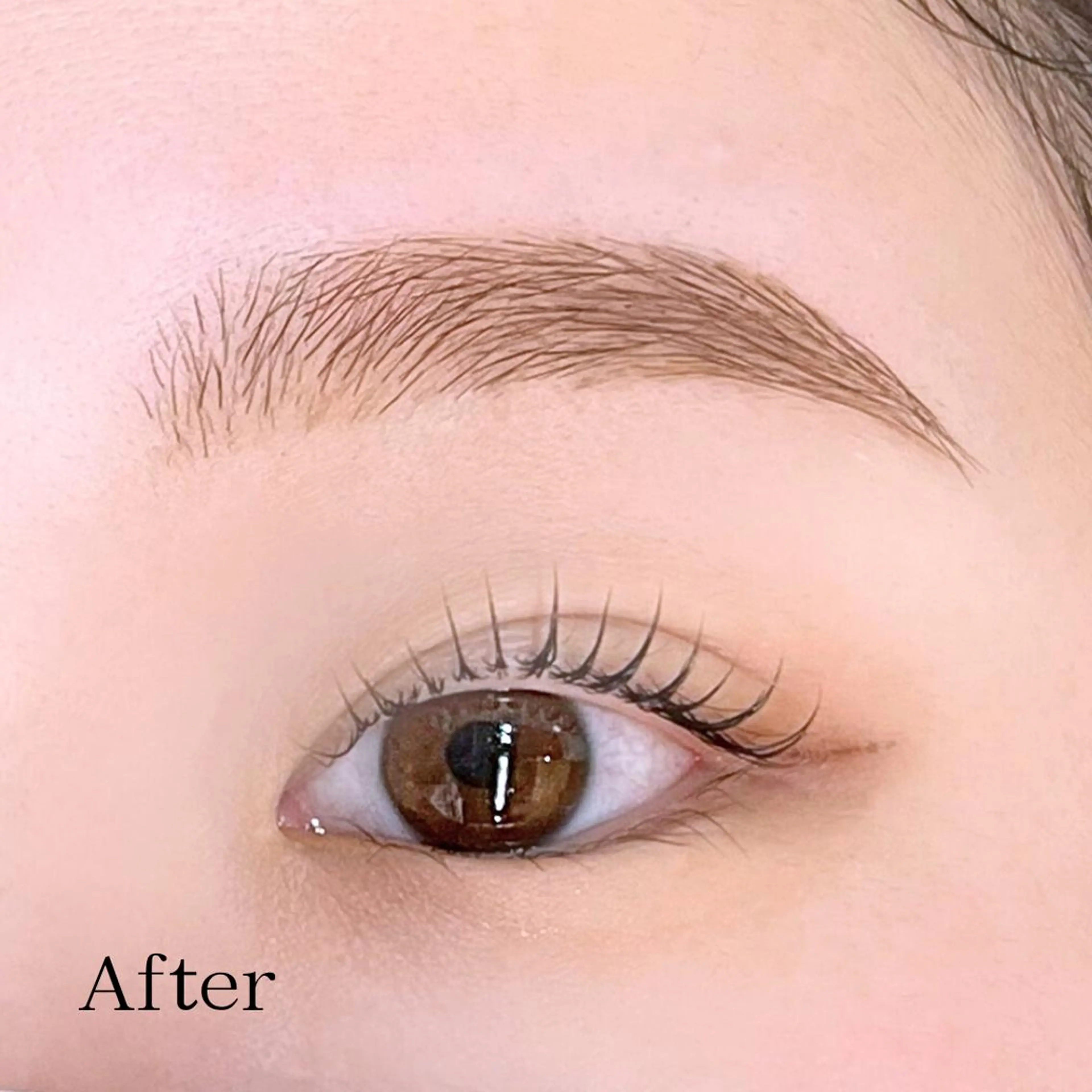 《mina式》骨格似合わせ眉WAX＆眉パーマ＆まつ毛パーマ（上）の写真