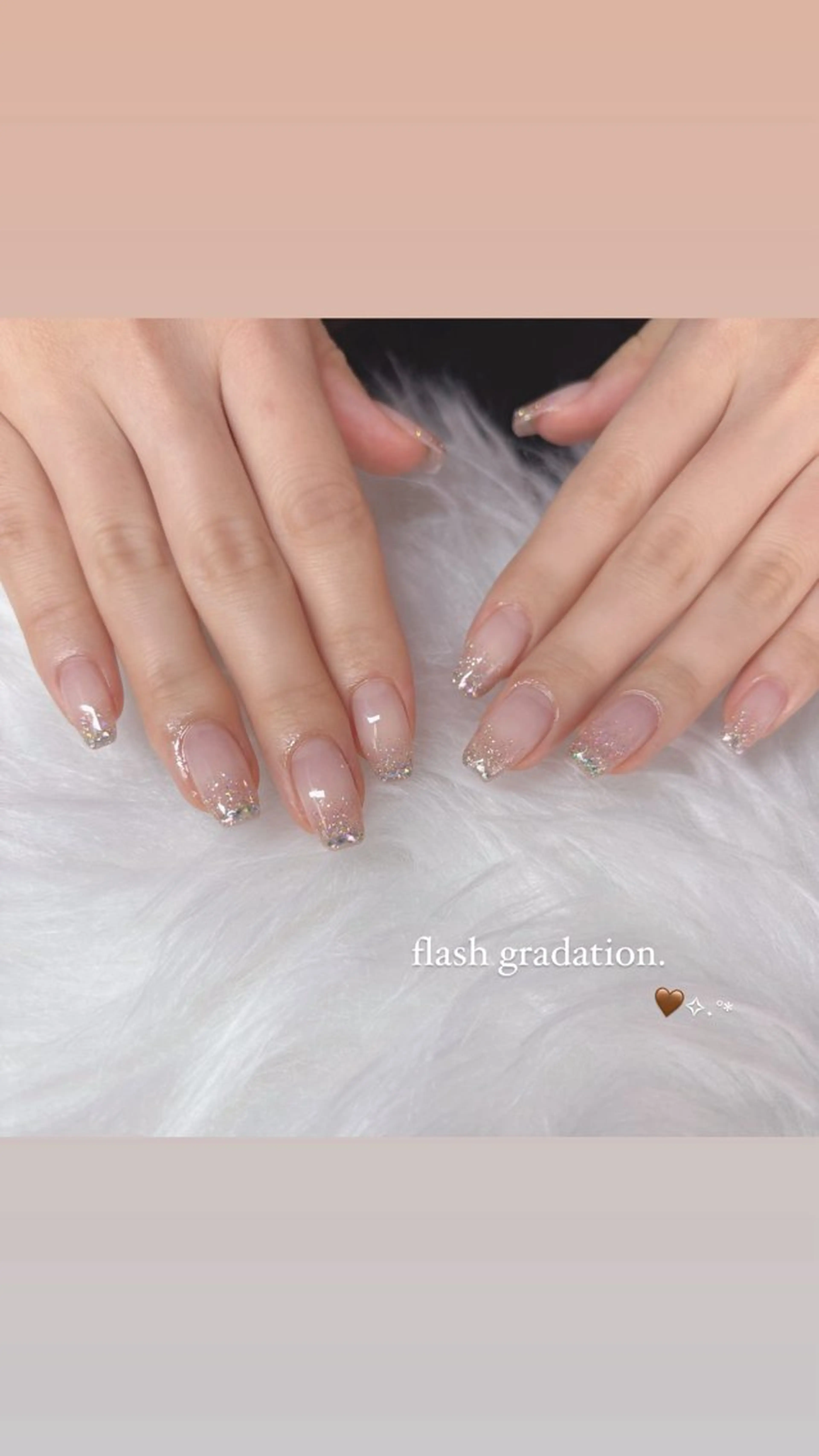 ネイル フラッシュネイル グラデーション ストーンネイル cologne nail所属・HAGIHARA MANAのネイルデザイン