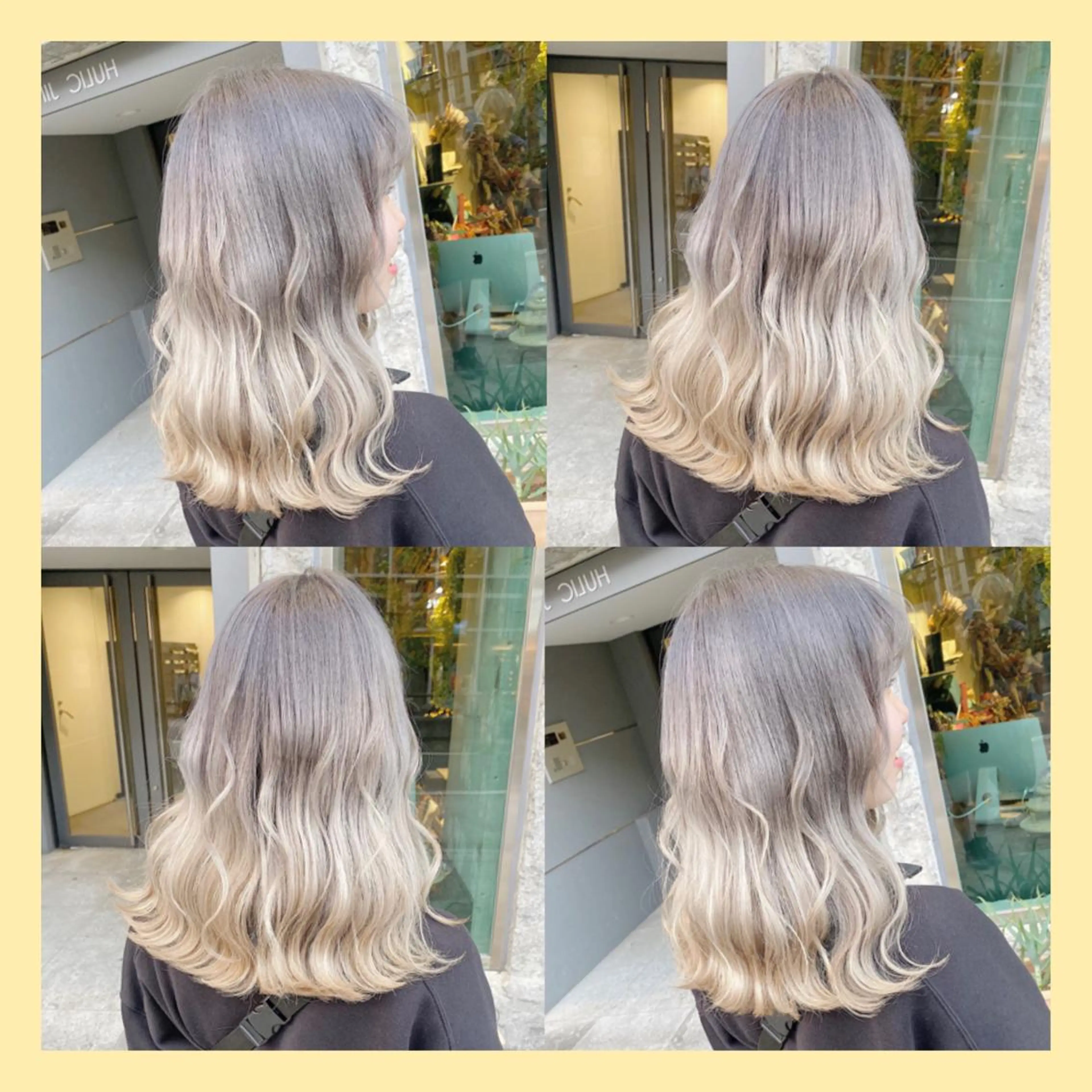 ミディアム レイヤーカット 💖ムラ修正ブリーチ 💖【YUU】のヘアスタイル