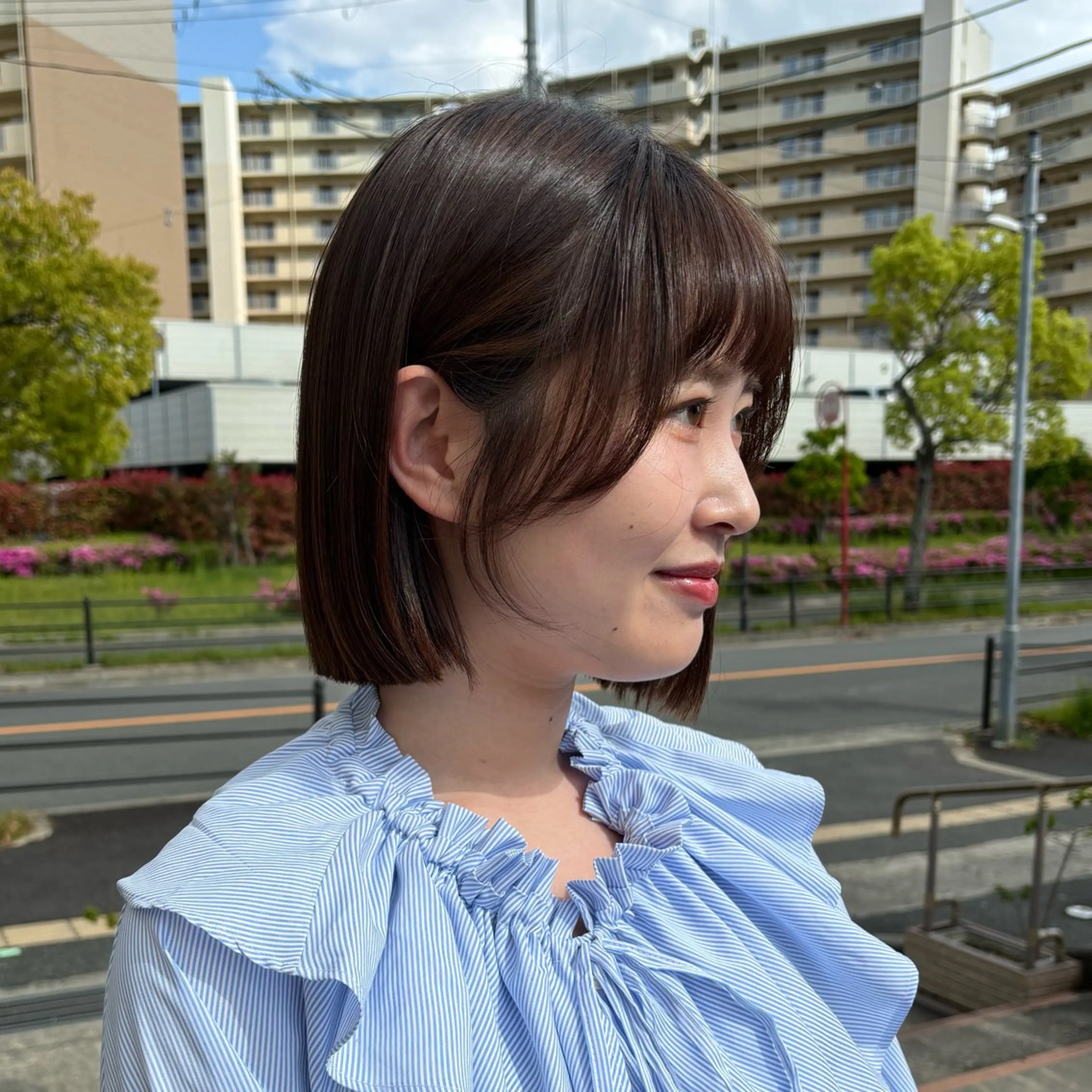 ショート 髪質改善 小顔カット トリートメント カット ヘアカラー トリートメント やまぐち もえかのヘアスタイル