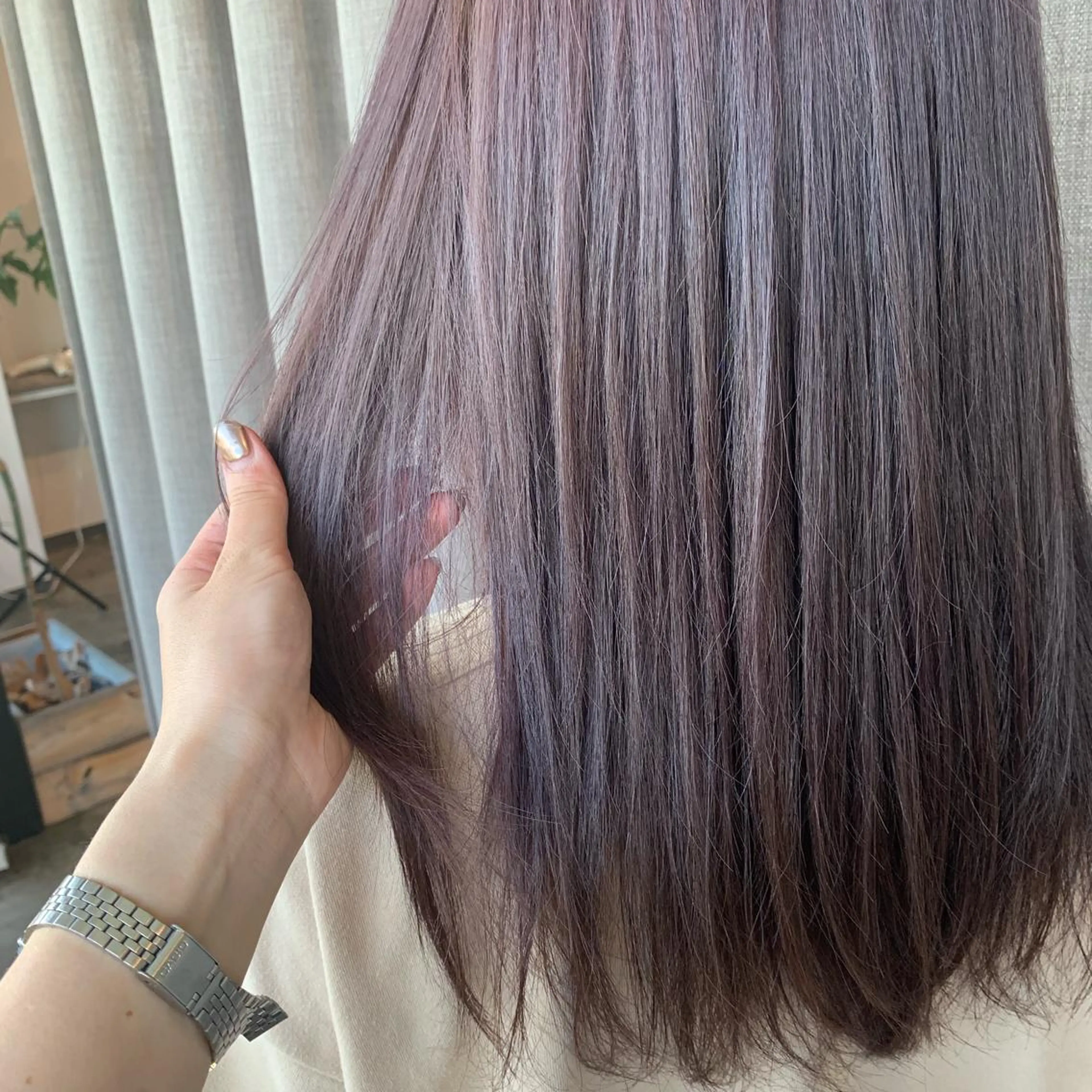 ロング ヘアカラー トリートメント etore 矢場町 南沙希のヘアスタイル