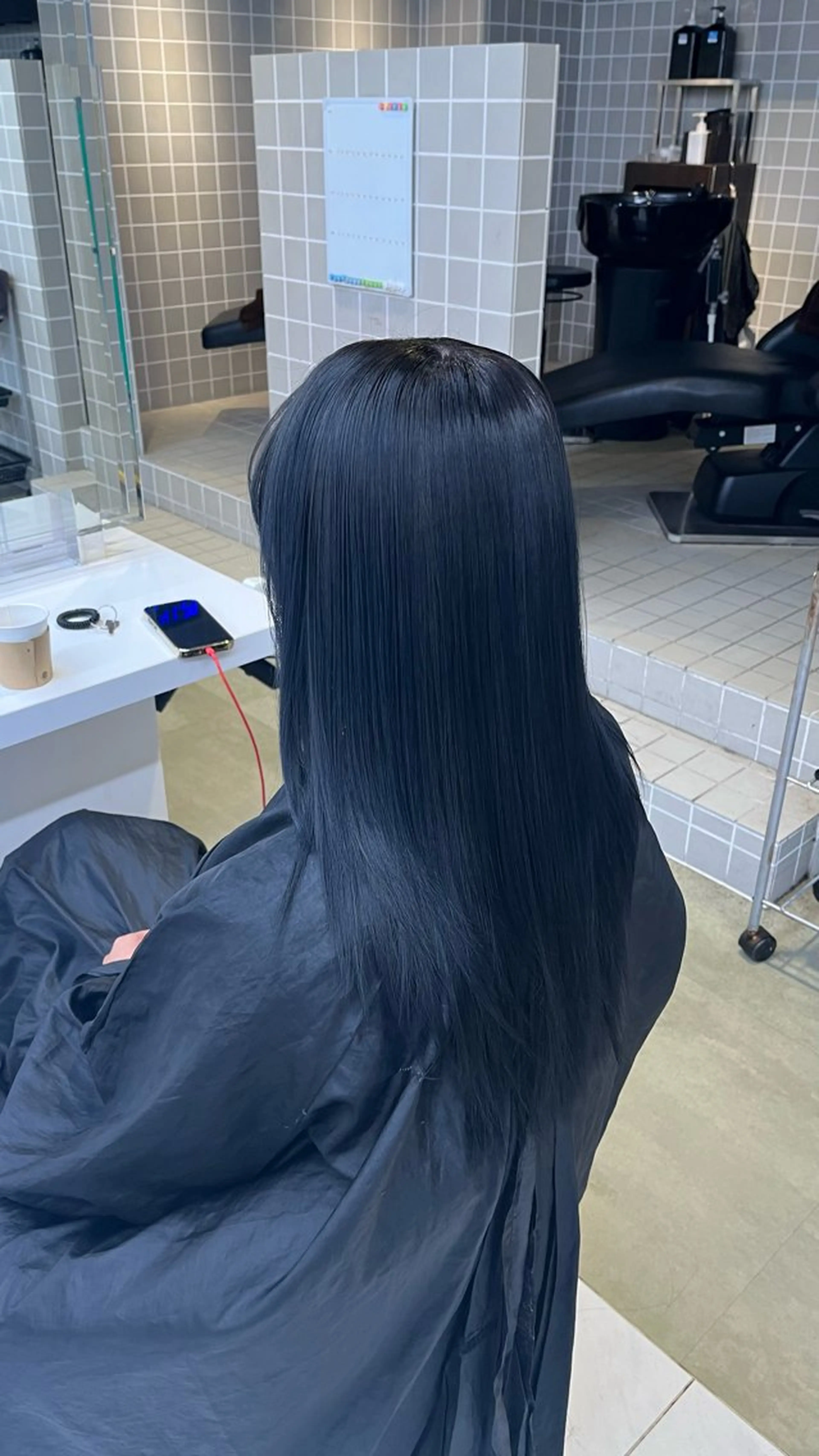 ロング カラー ヘアアレンジ カット ヘアカラー 韓国ヘア/赤み消し /大人透明感🫧のヘアスタイル