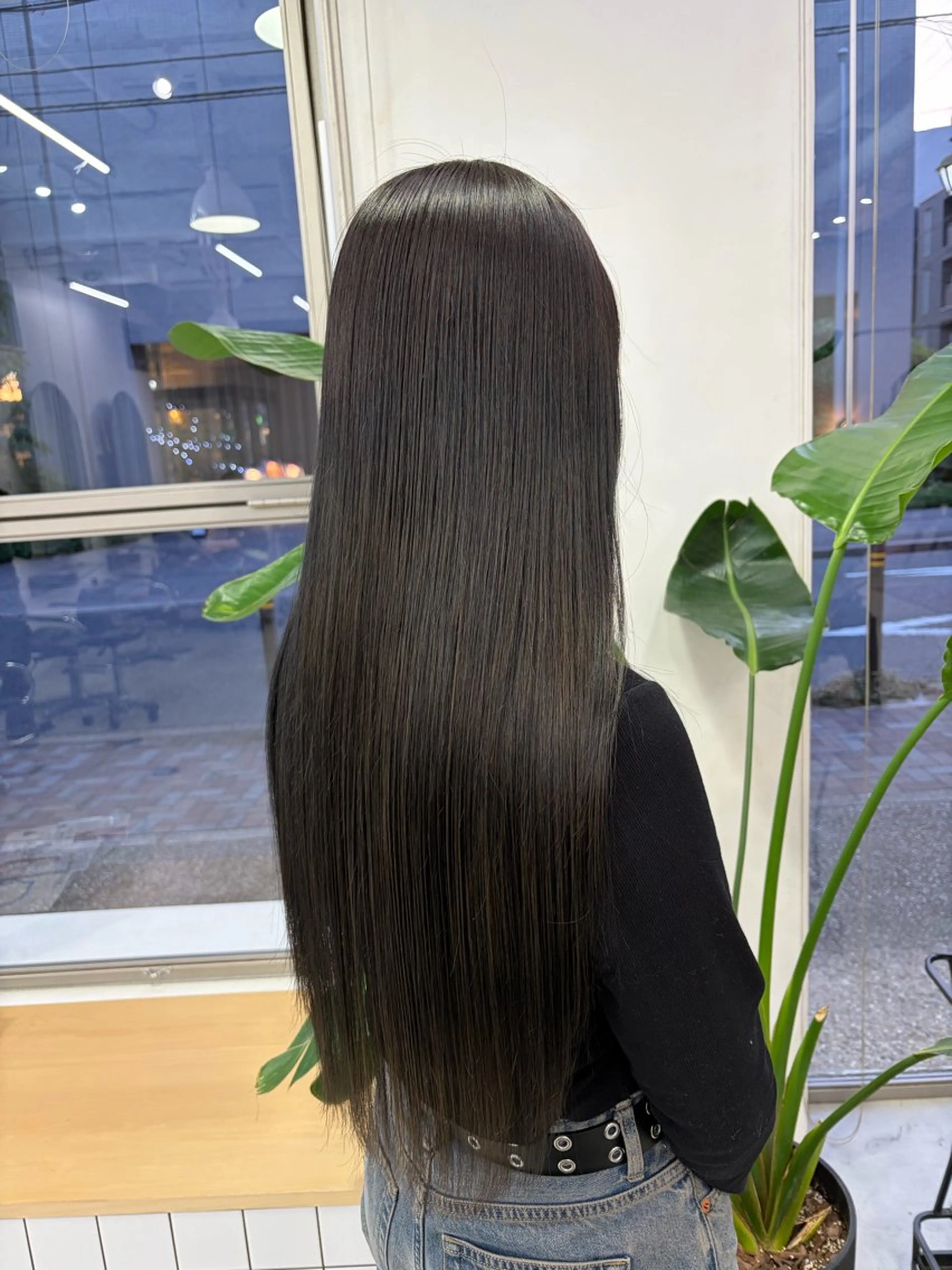 ロング トリートメント ヘアカラー 櫻木李紗/暖色カラー 透明感カラーのヘアスタイル