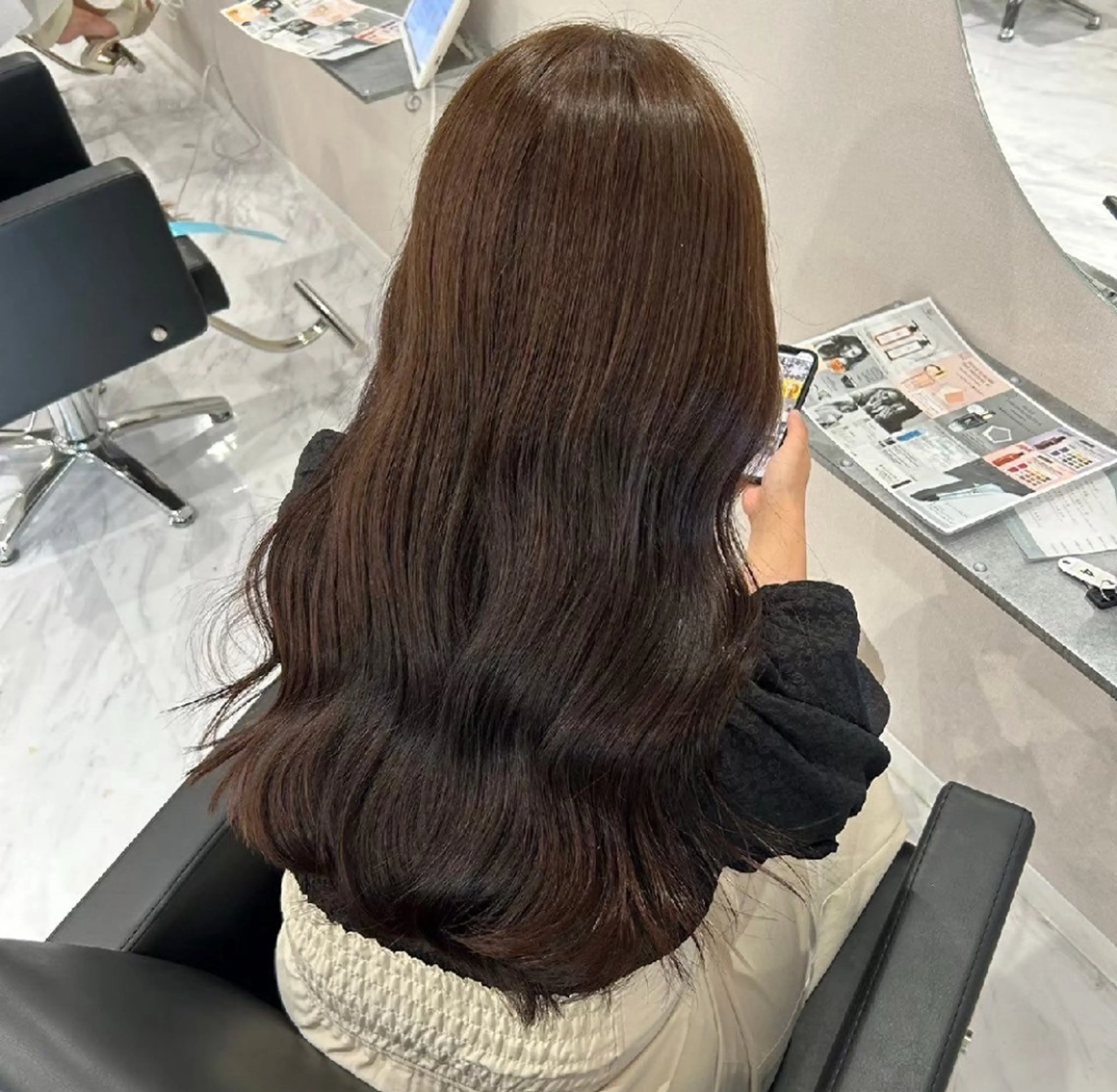 ロング カラー ブラウンカラー ナチュラルブラウン カラーモデル募集💖 RIRIKA🩷🧸のヘアスタイル