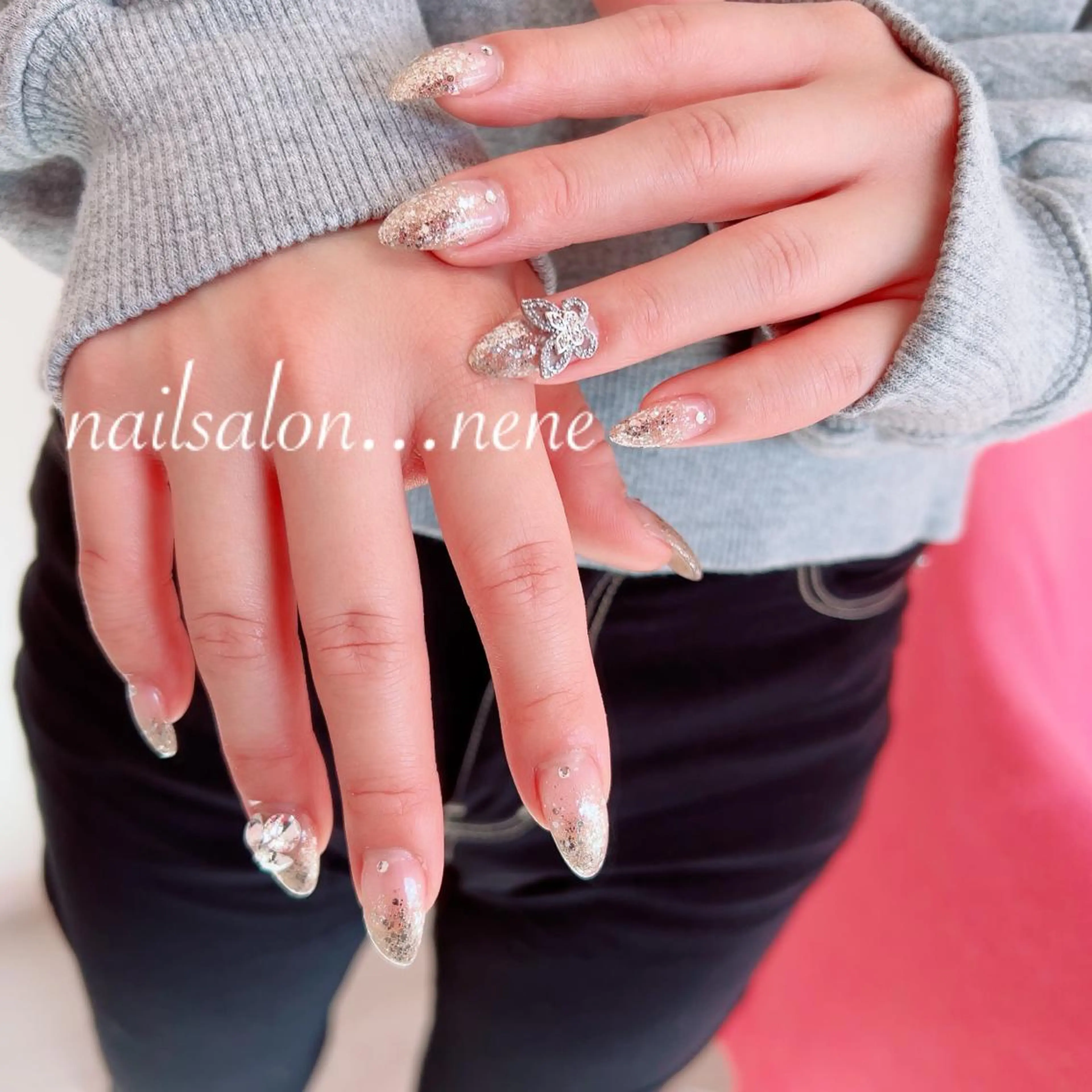 ネイル グラデーション ラメ(グリッター) ラメグラデーション nailsalon ...neneのネイルデザイン