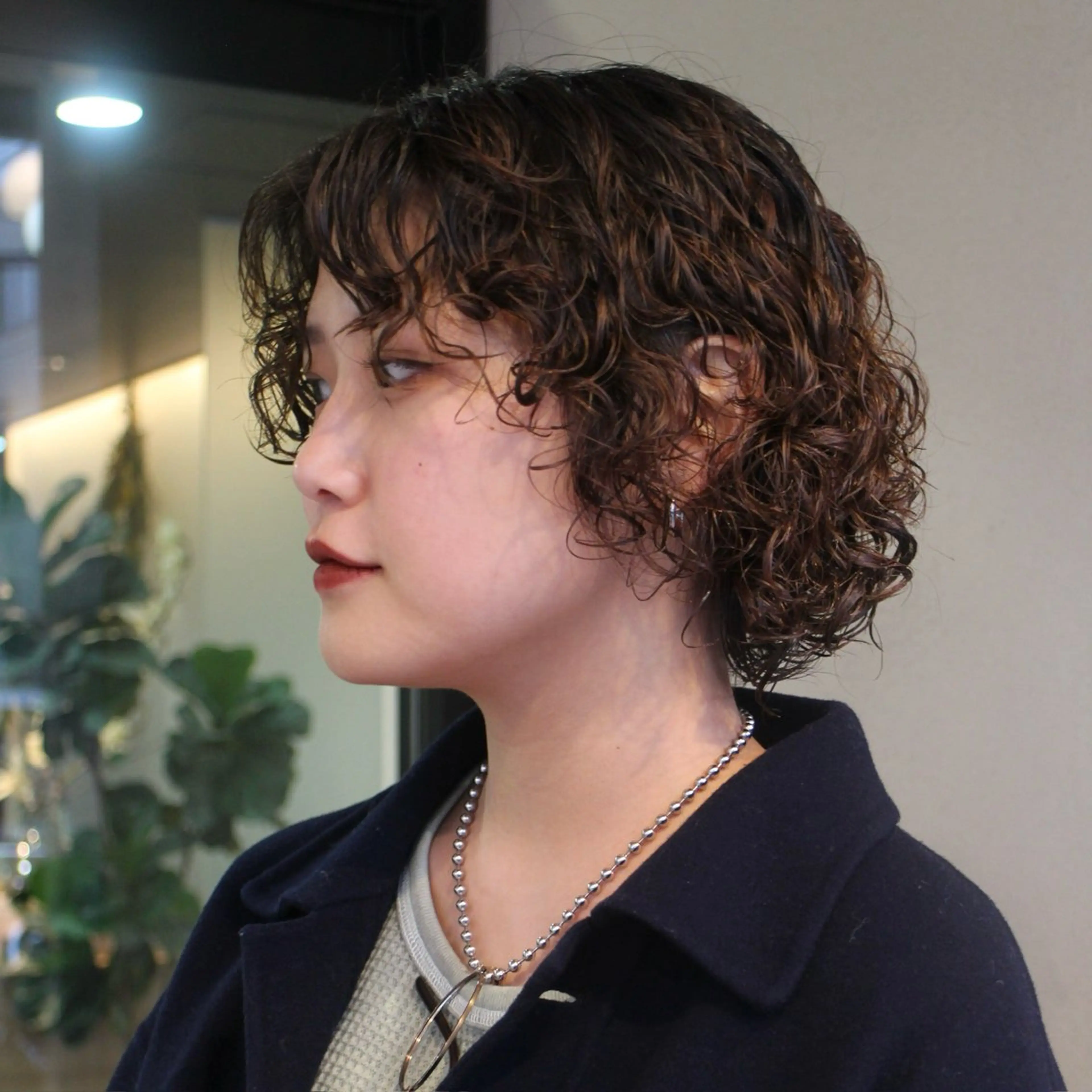 ショート パーマ カーリーパーマ/ 透明ｶﾗｰ/MIKUのヘアスタイル