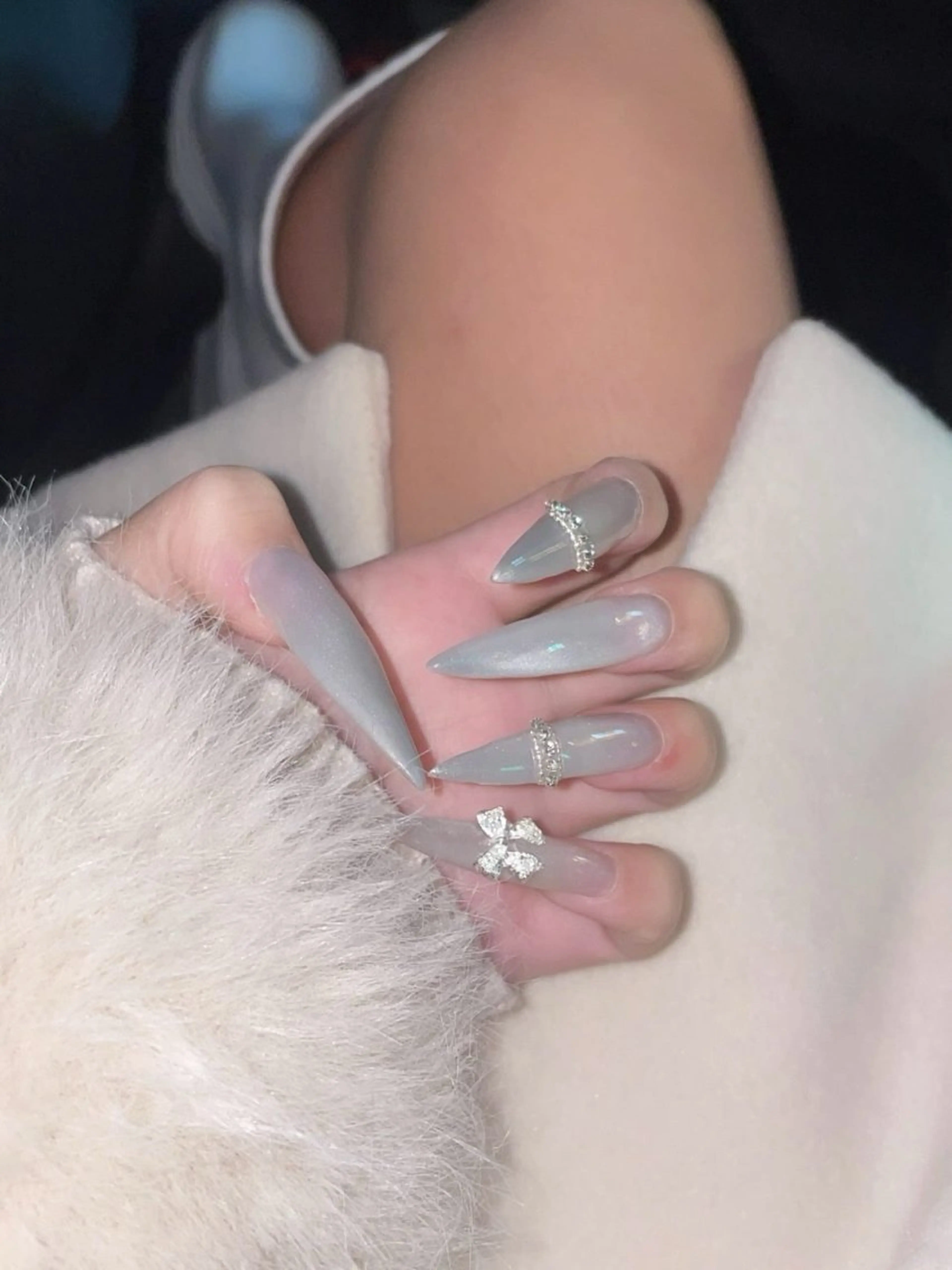 ネイル 韓国ネイル 持ち込み ニュアンスネイル ネイルチップ ANA.CHUO 本川越店舗のネイルデザイン