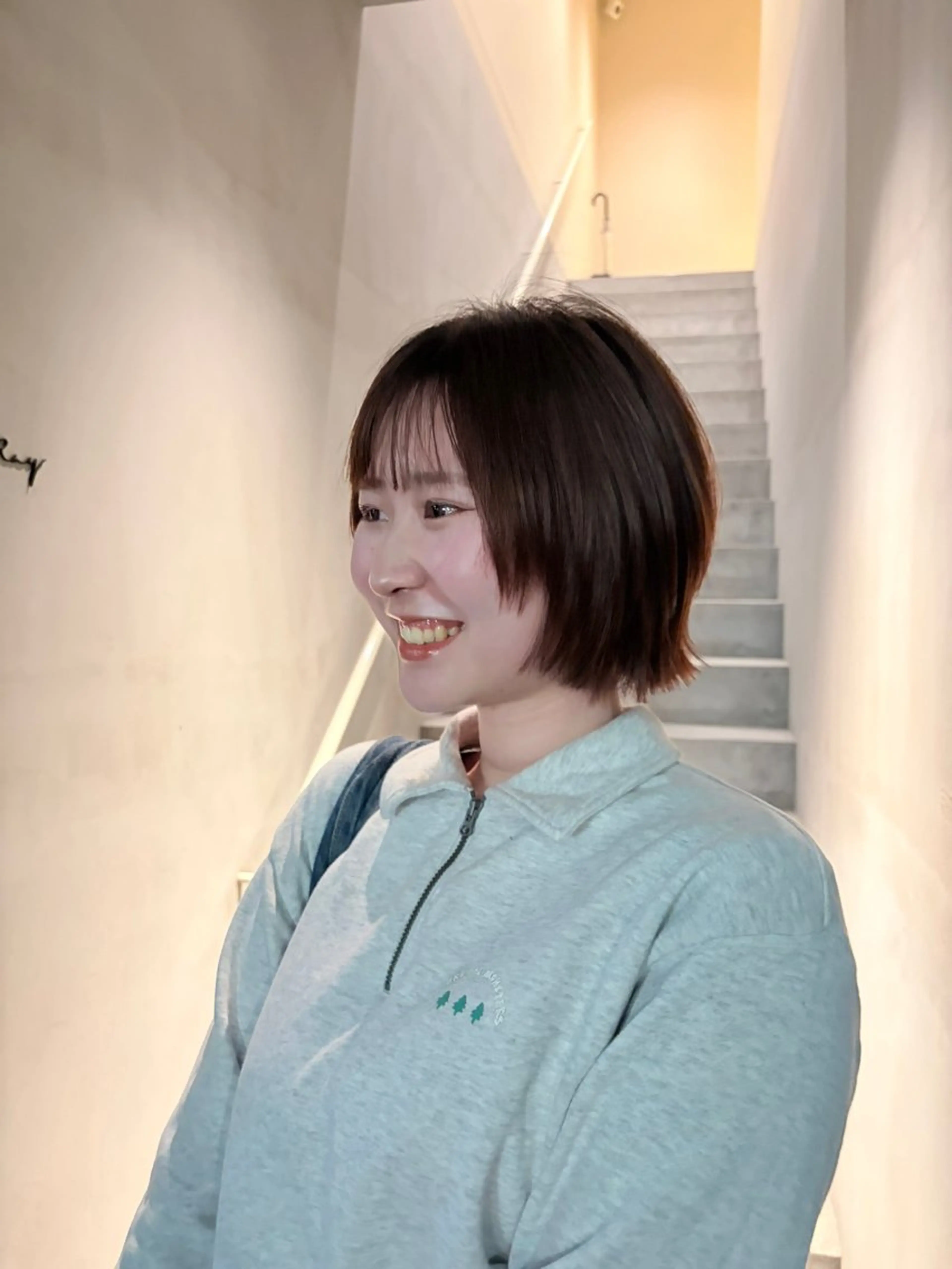 ショート ボブレイヤー ボブ レイヤーカット Raykyoto烏丸 kahoのヘアスタイル