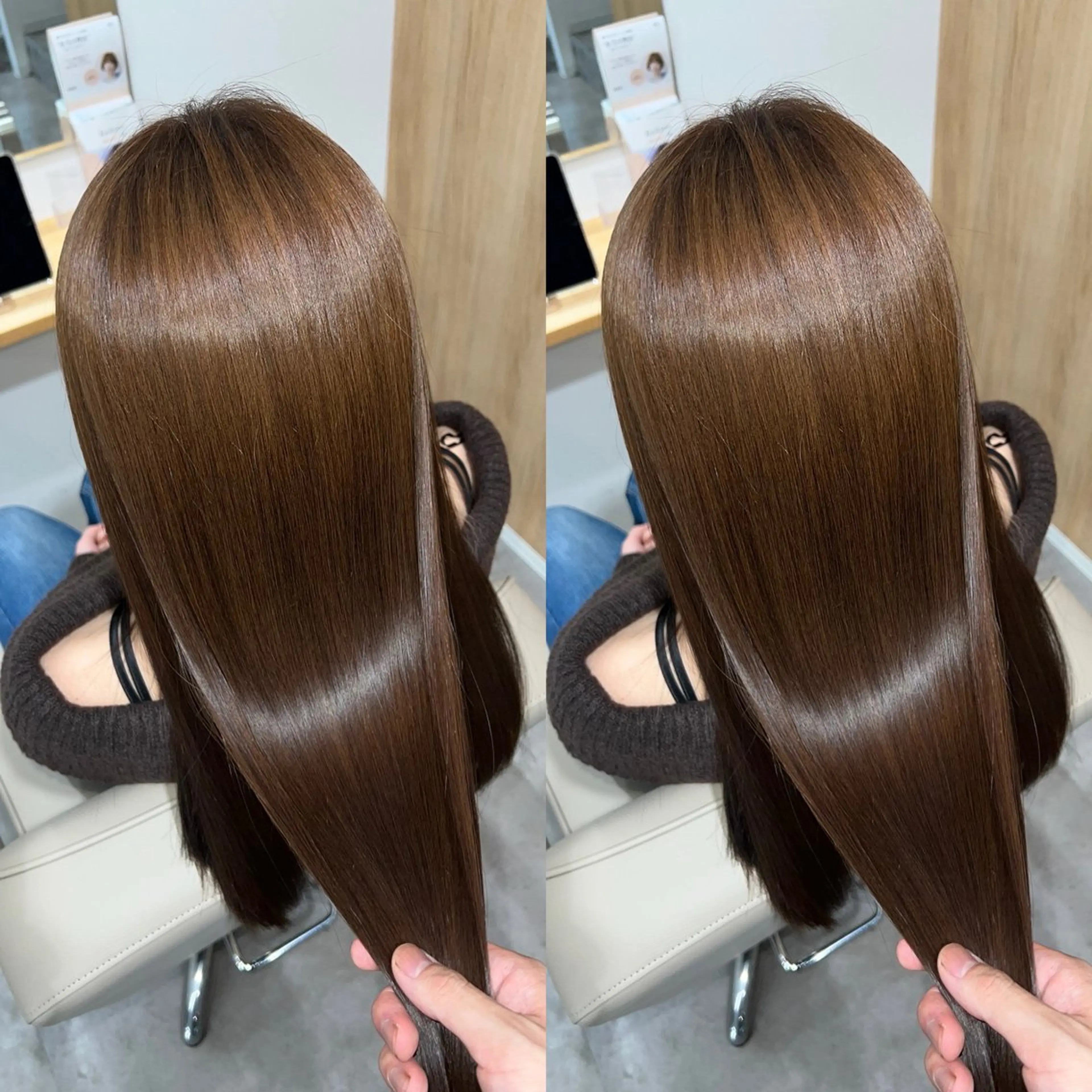 ロング 縮毛矯正 ヘアカラー トリートメント ヘッドスパ 🫧髪質改善 縮毛矯正特化🫧中西のヘアスタイル