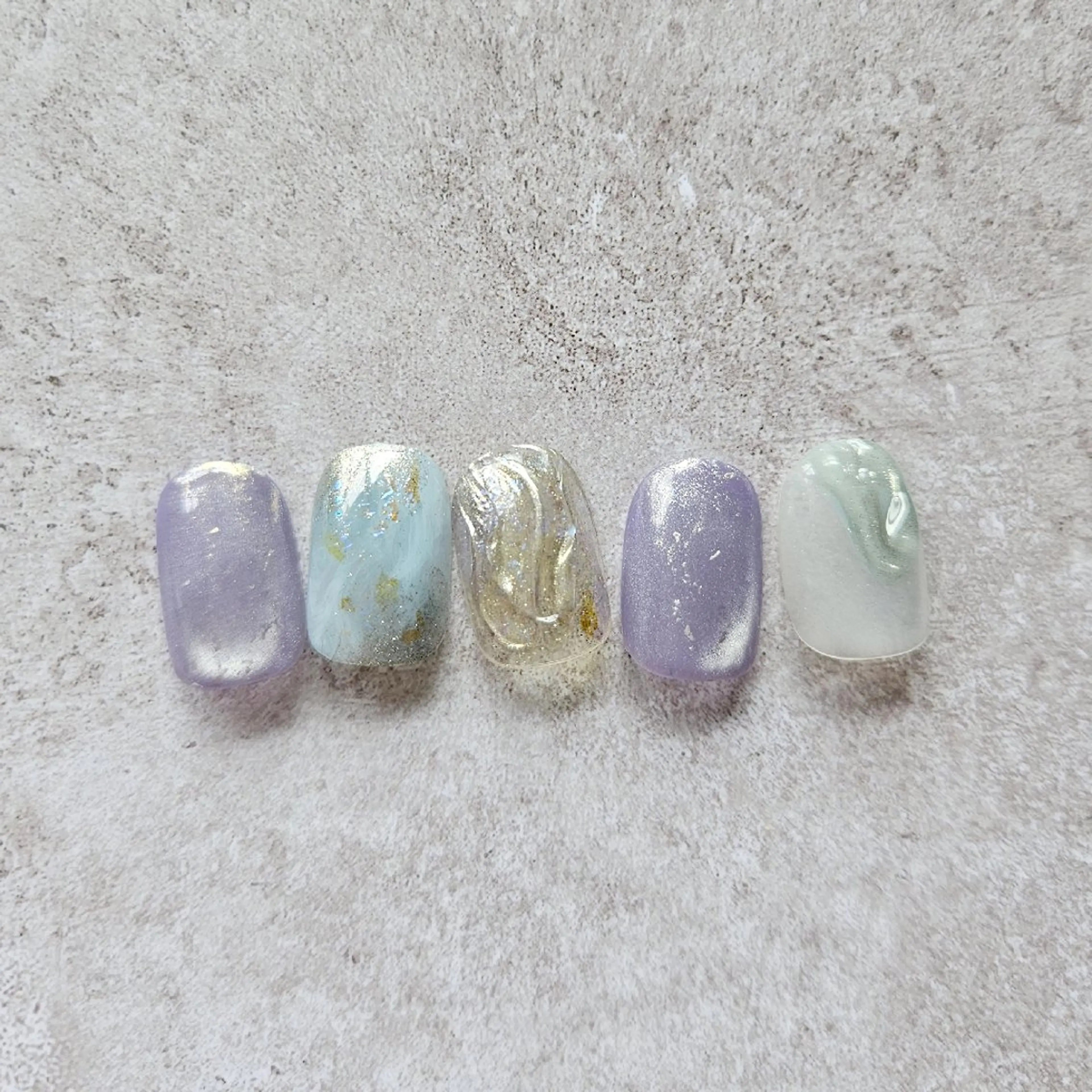 ネイル キラキラネイル マグネットネイル ぷっくりネイル ハンドネイル Nailsalon manoのネイルデザイン