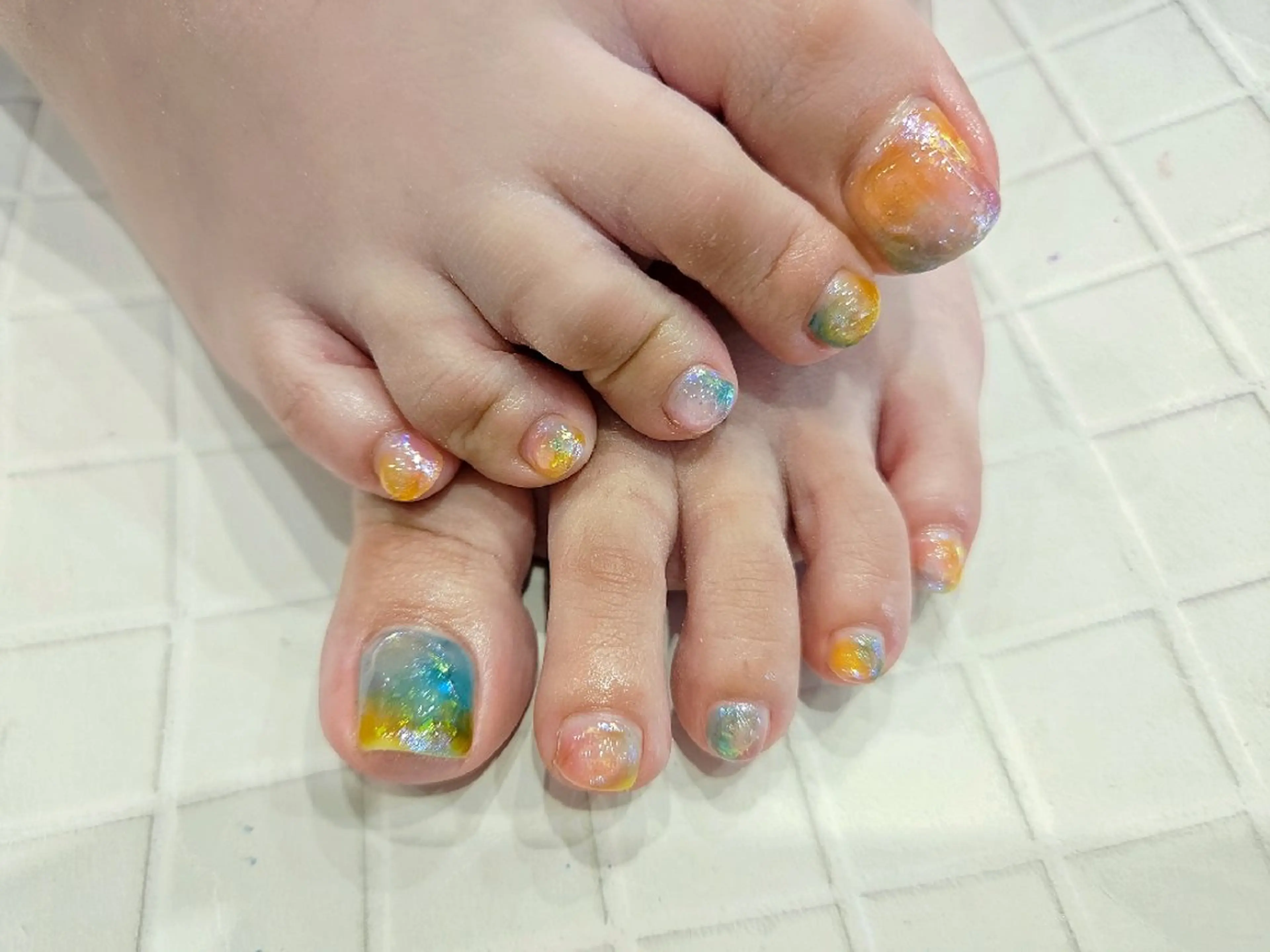 ネイル フットネイル 関口 友菜のヘアスタイル