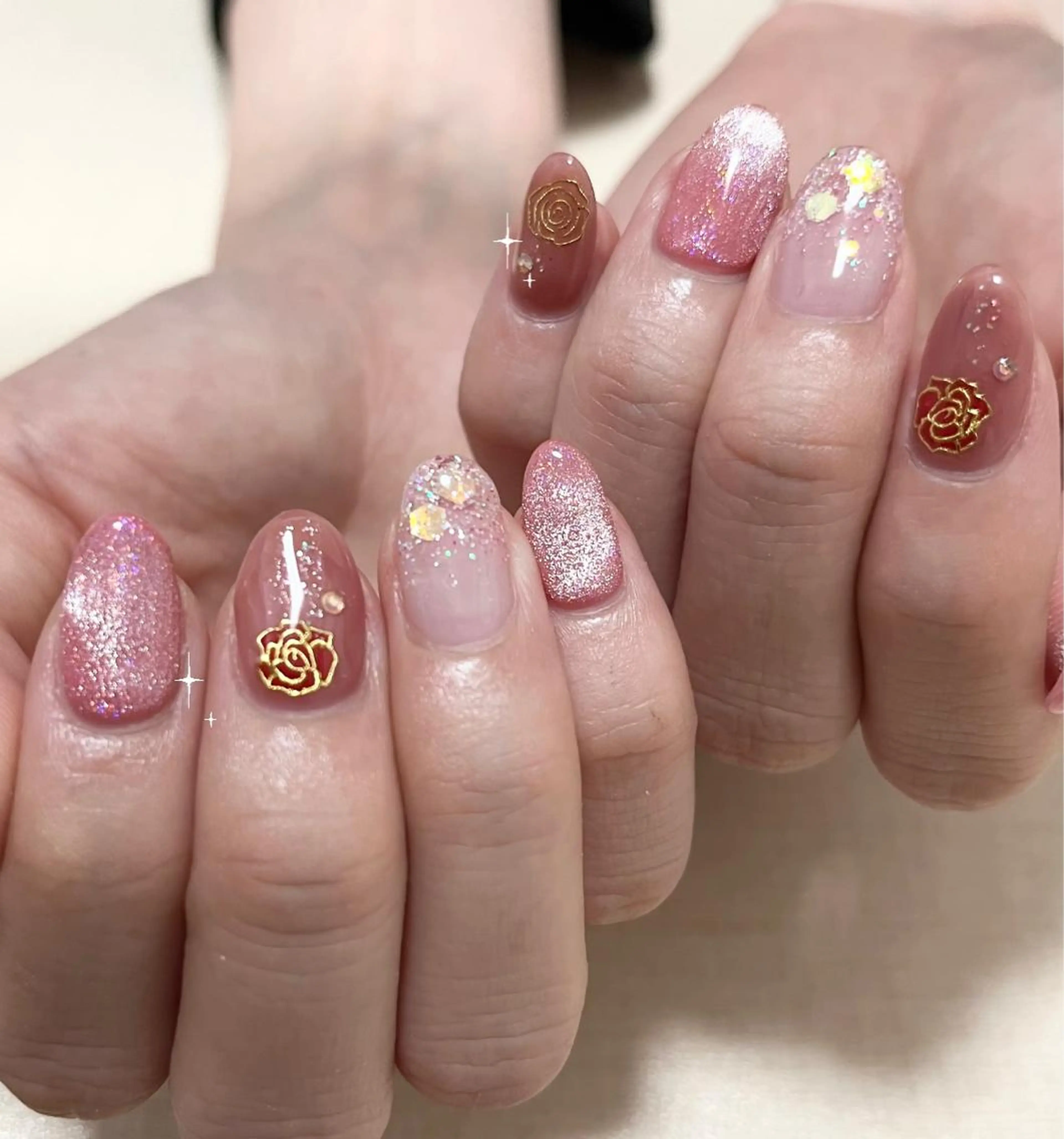 ネイル ピンク わたなべ さやかのネイルデザイン