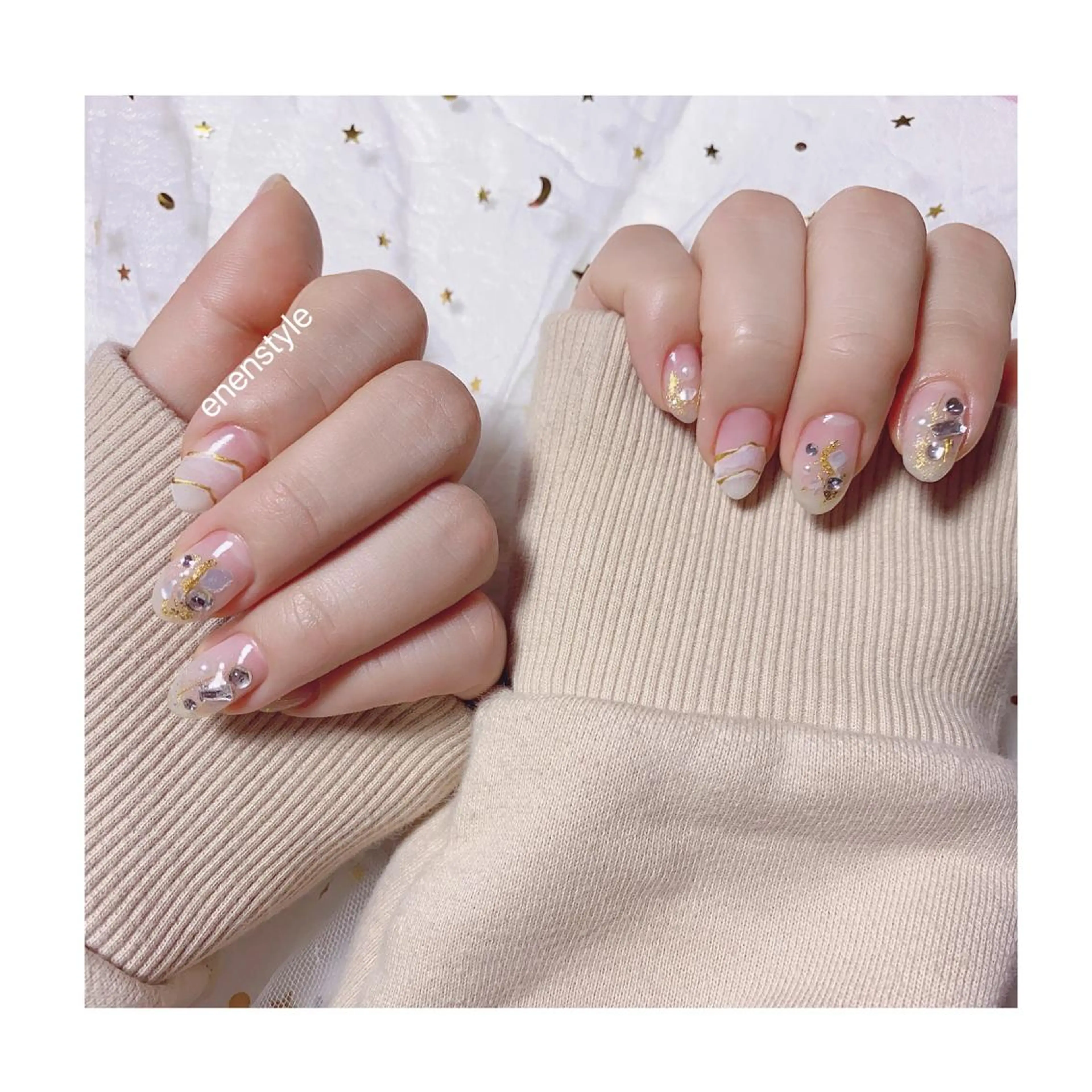 ショート ネイル ジェルネイル ニュアンスネイル オフィスネイル ワンカラーネイル パラジェル 👑enen style👑のネイルデザイン