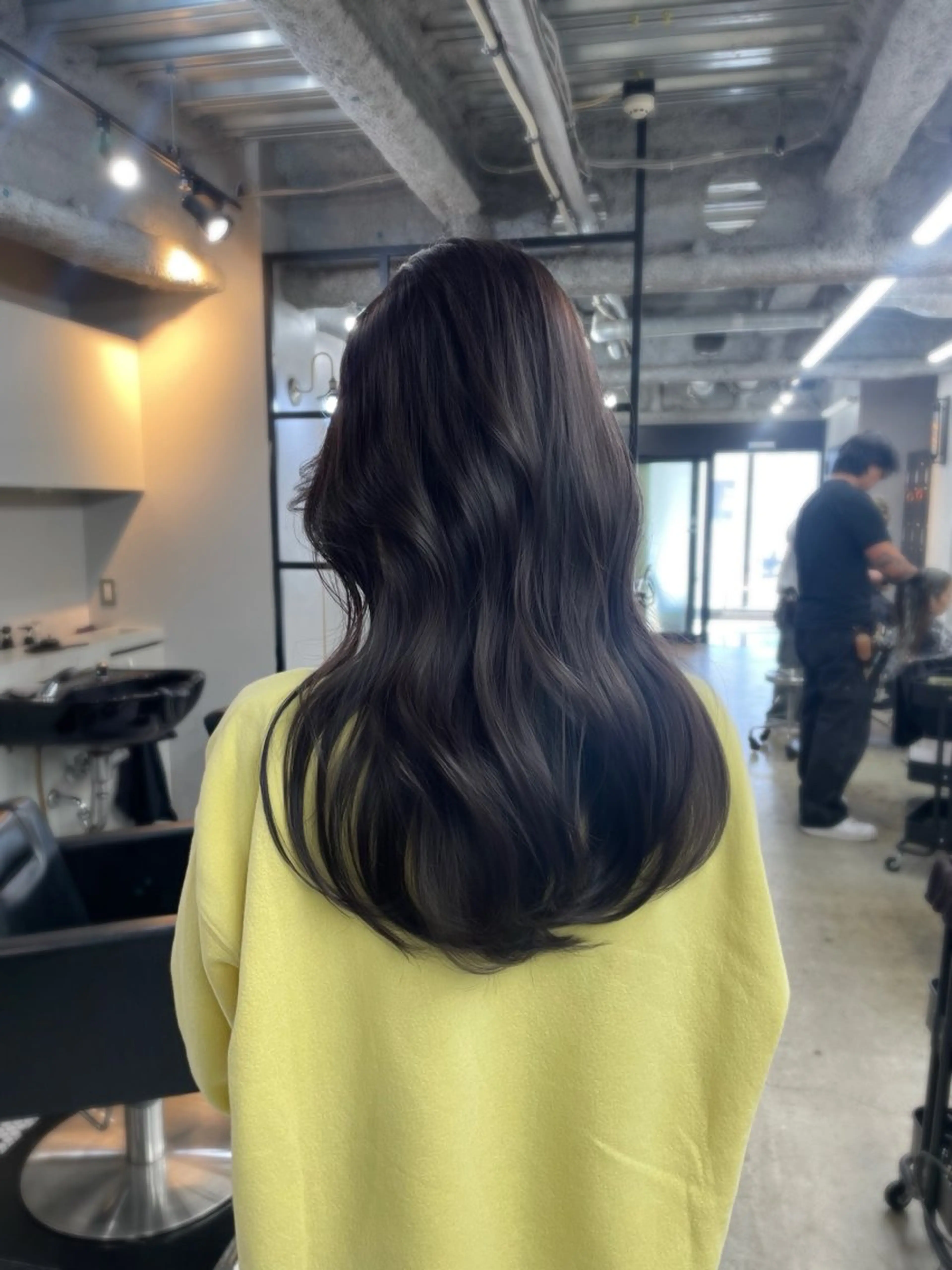 ロング カラー 新宿/韓国ヘア/ 髪質改善ストレートのヘアスタイル