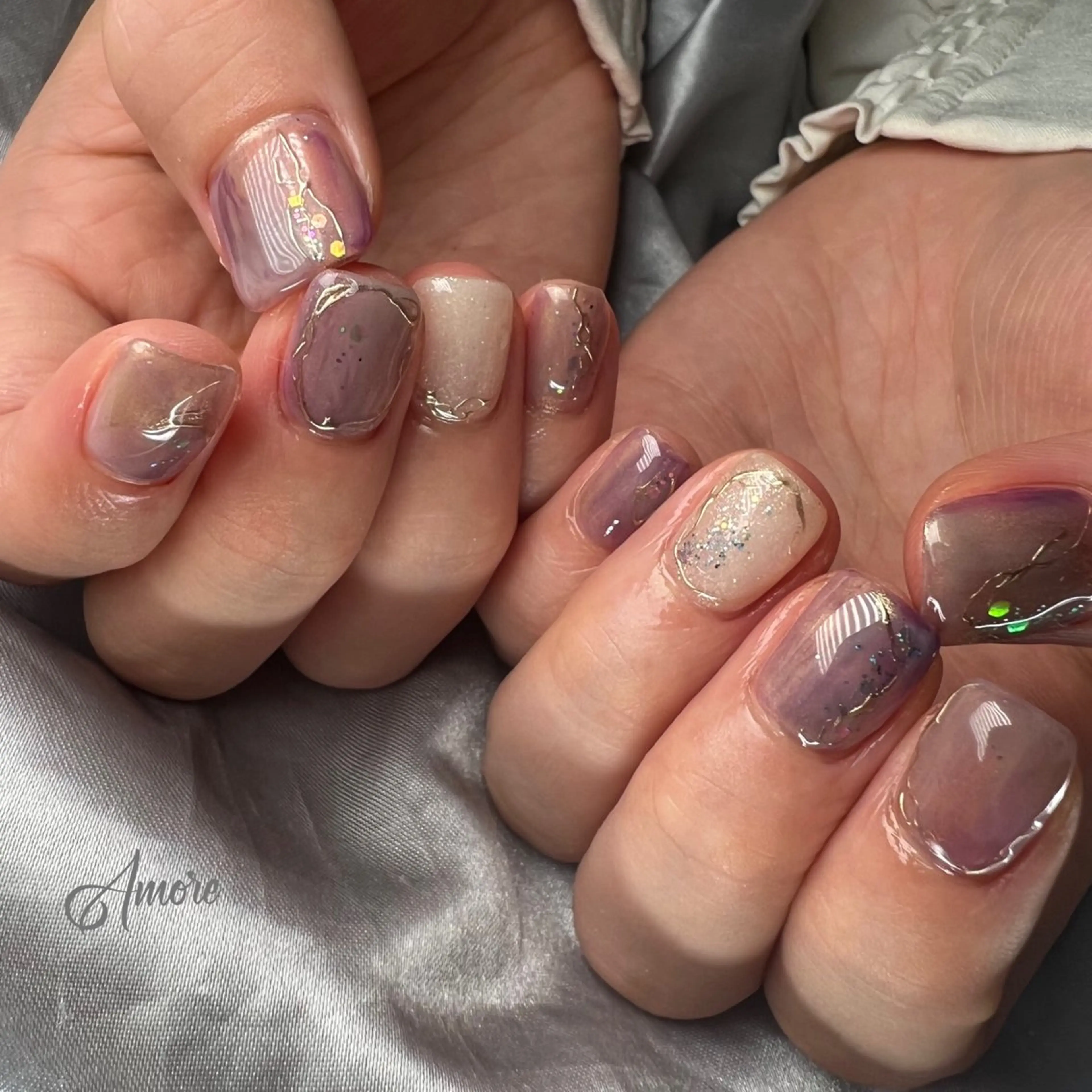 ネイル ジェルネイル 韓国ネイル パラジェル You kyehwaのネイルデザイン