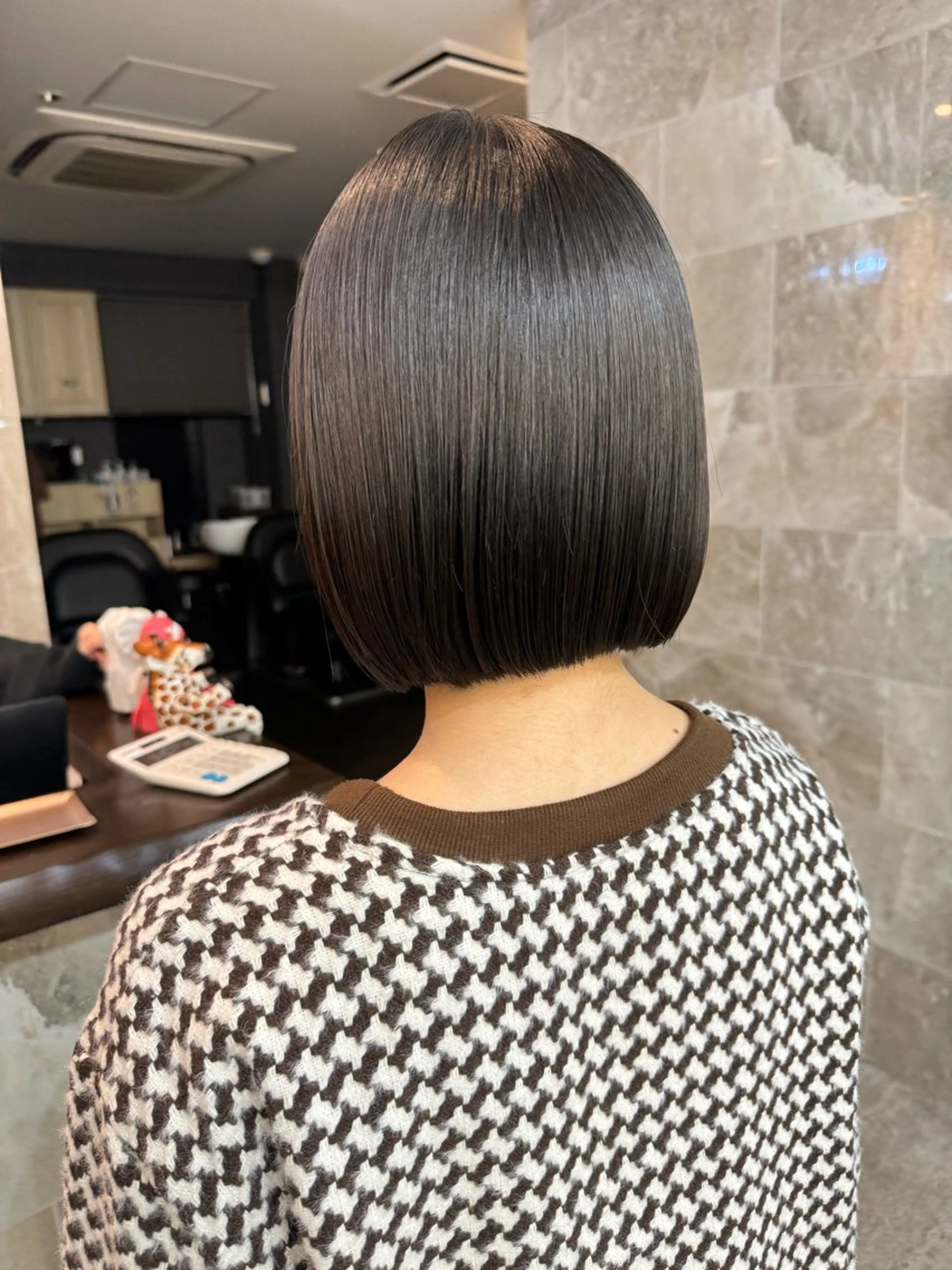 ショート カラー ボブ レイヤー職人 横浜/似合わせ/秋山のヘアスタイル