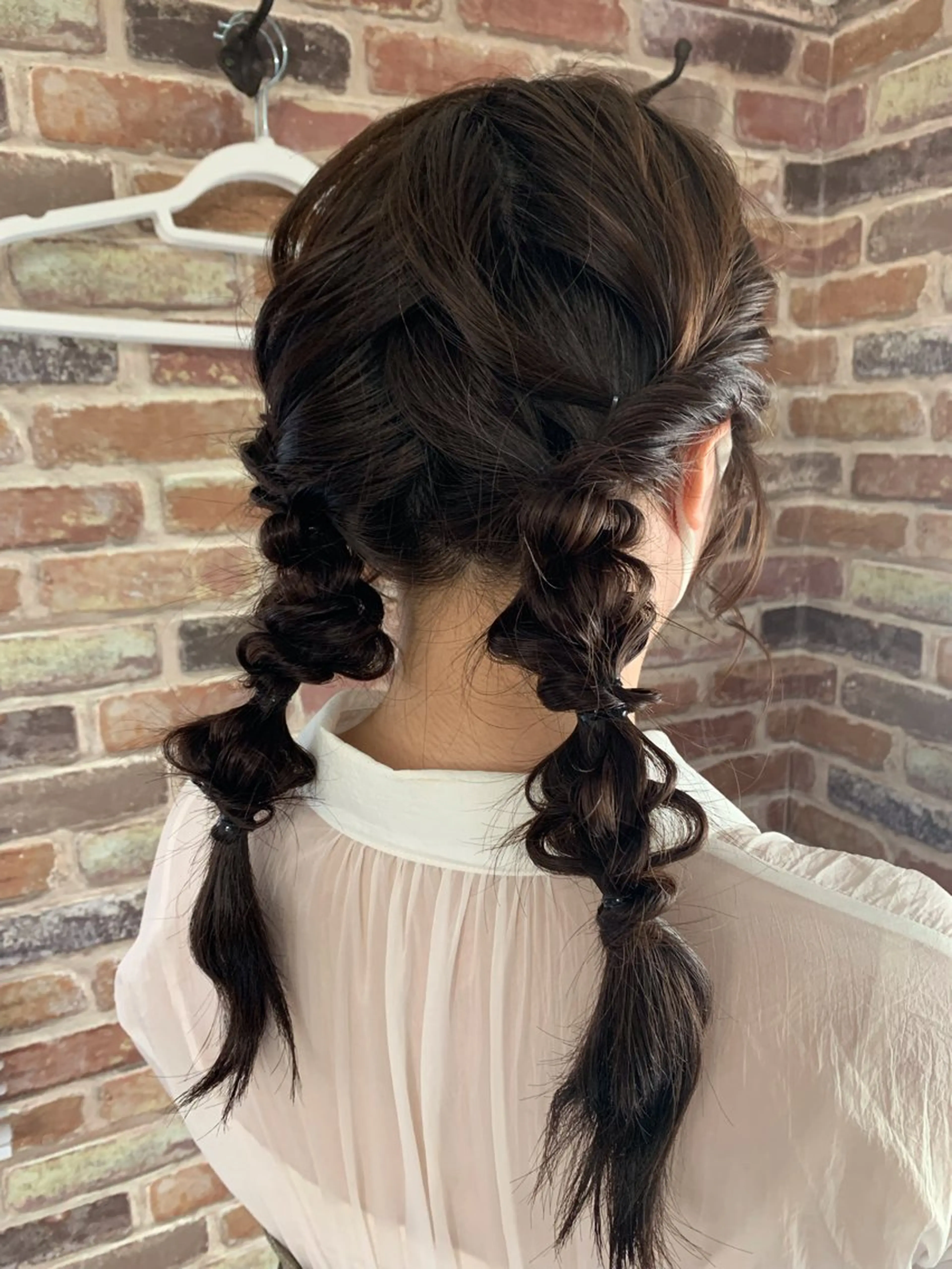 ヘアアレンジ ツインテール a moのマツエク・マツパデザイン