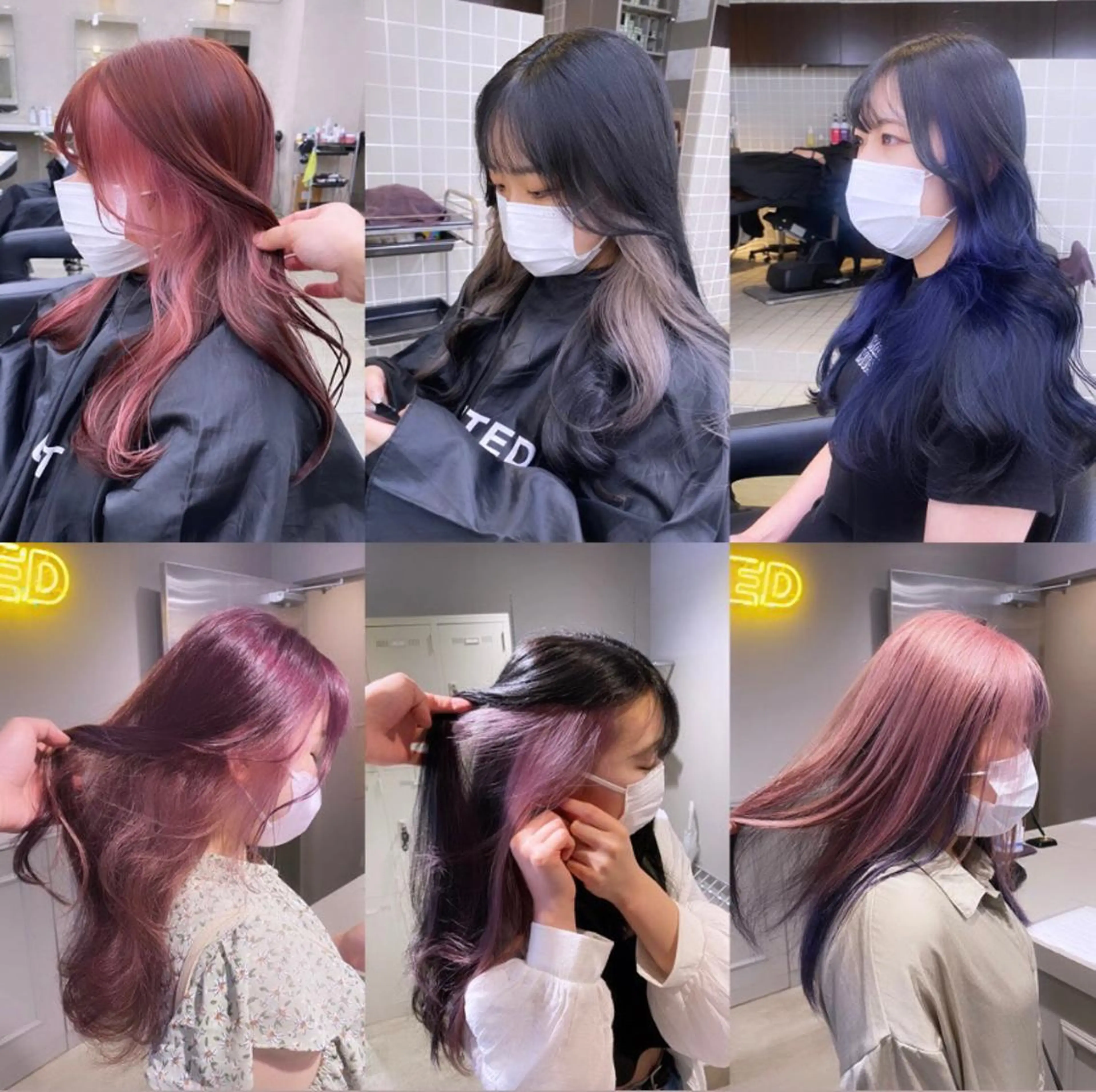 ロング カラー イヤリングカラー 韓国/トレンド レイヤー【101】のヘアスタイル