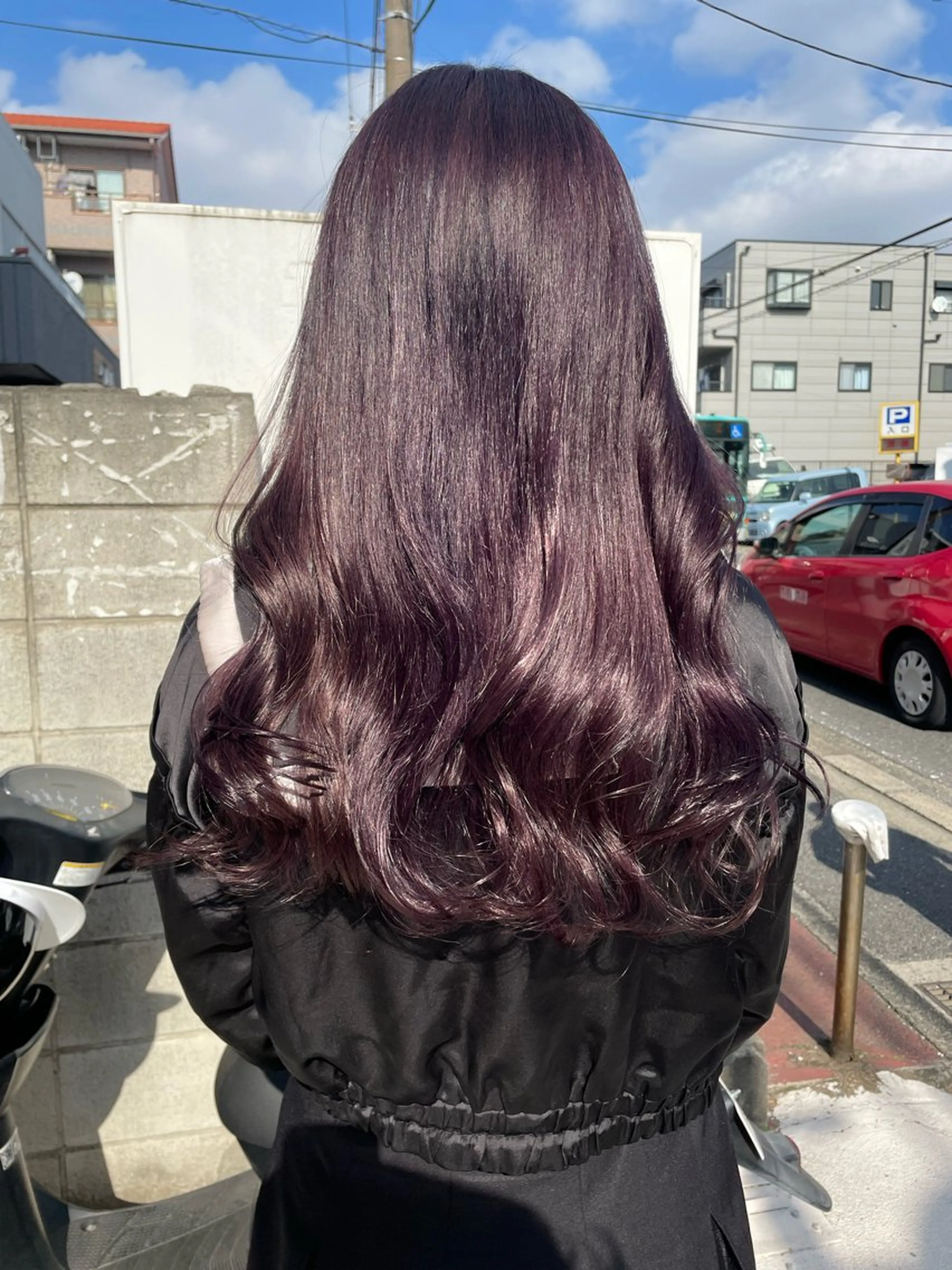 ロング カラー ラベンダーカラー メンズパーマ✨️村越 雄斗のヘアスタイル