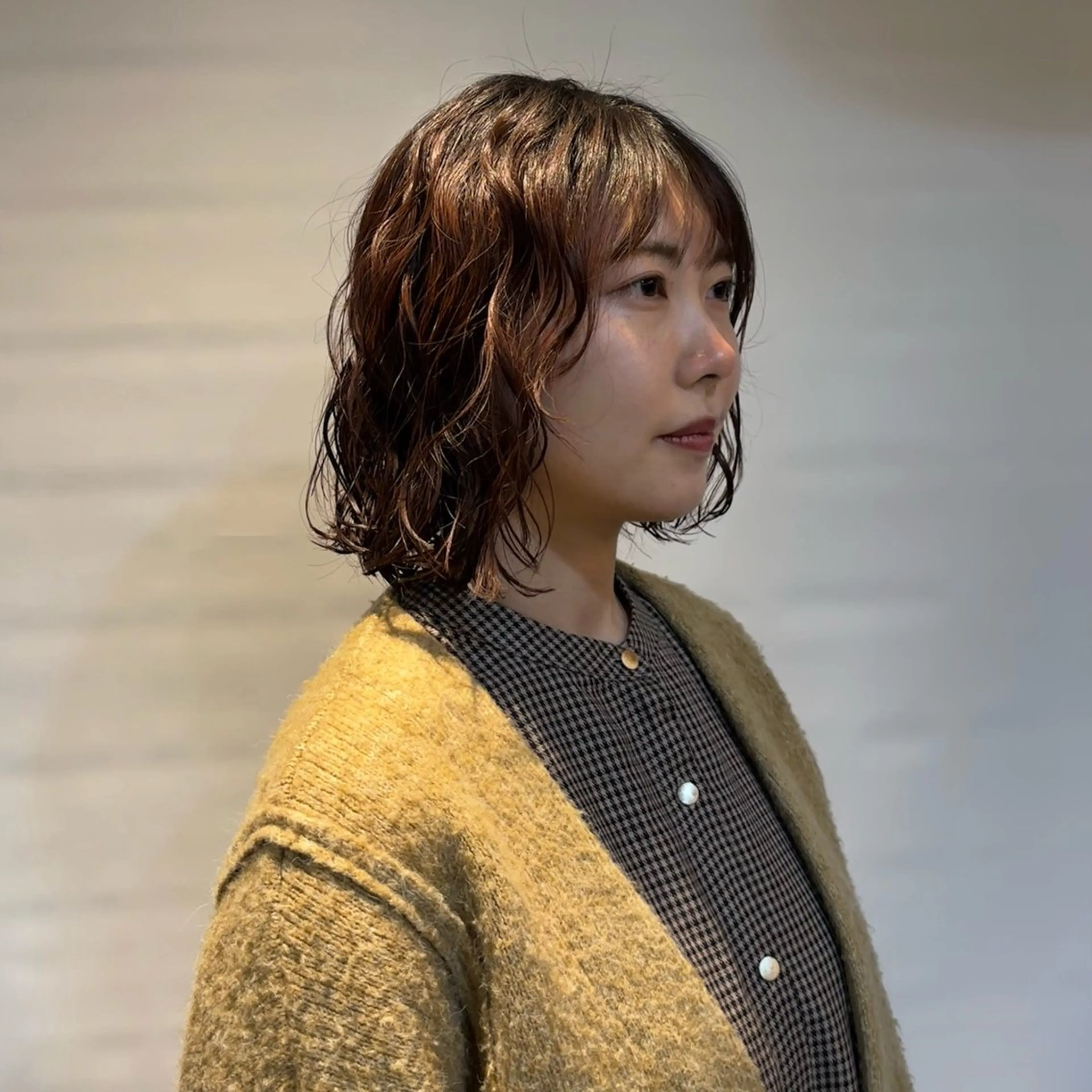 パーマ カット パーマ 林 小桃のヘアスタイル