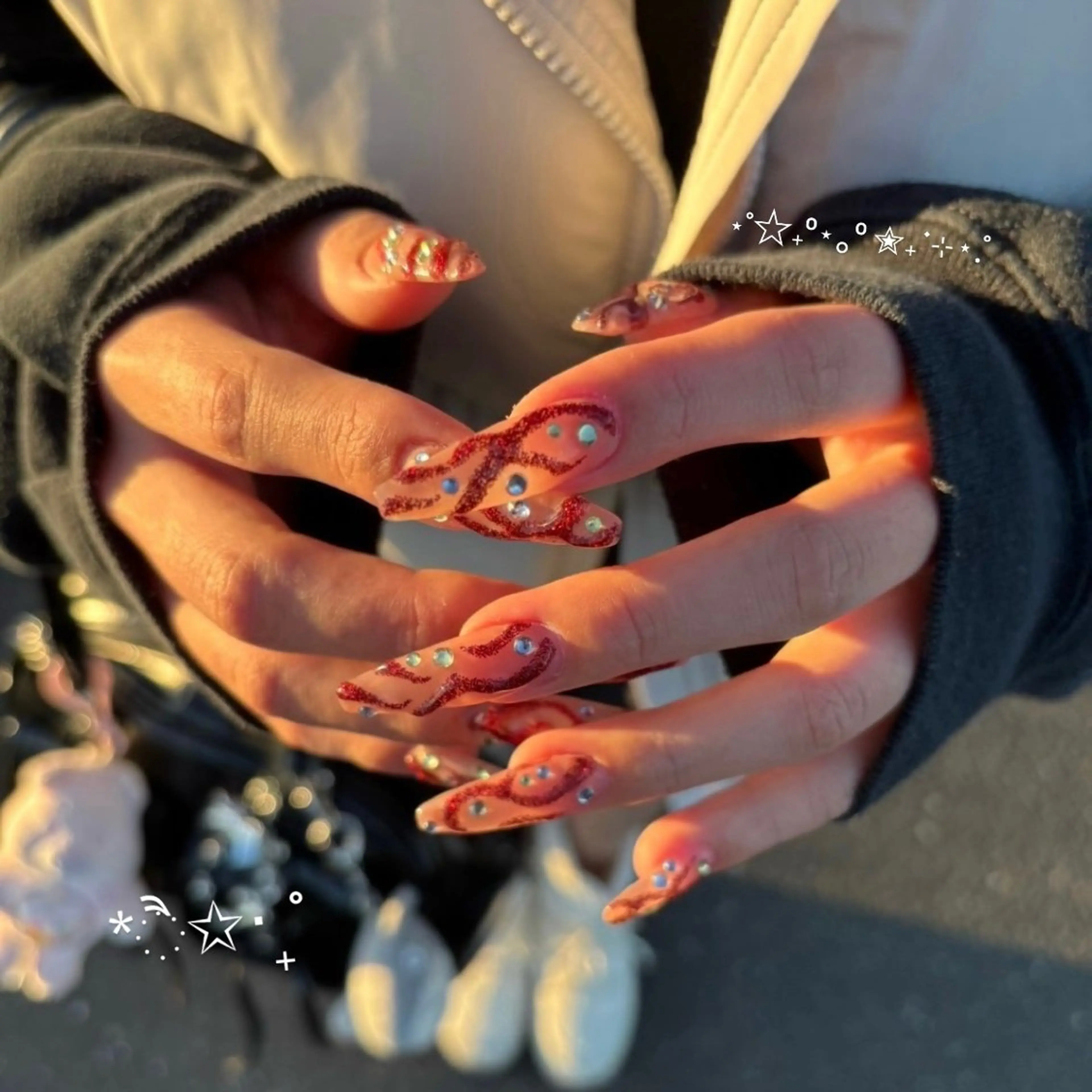 ネイル アートネイル 長さ出し SEIRA⋆✦ Paletteのネイルデザイン