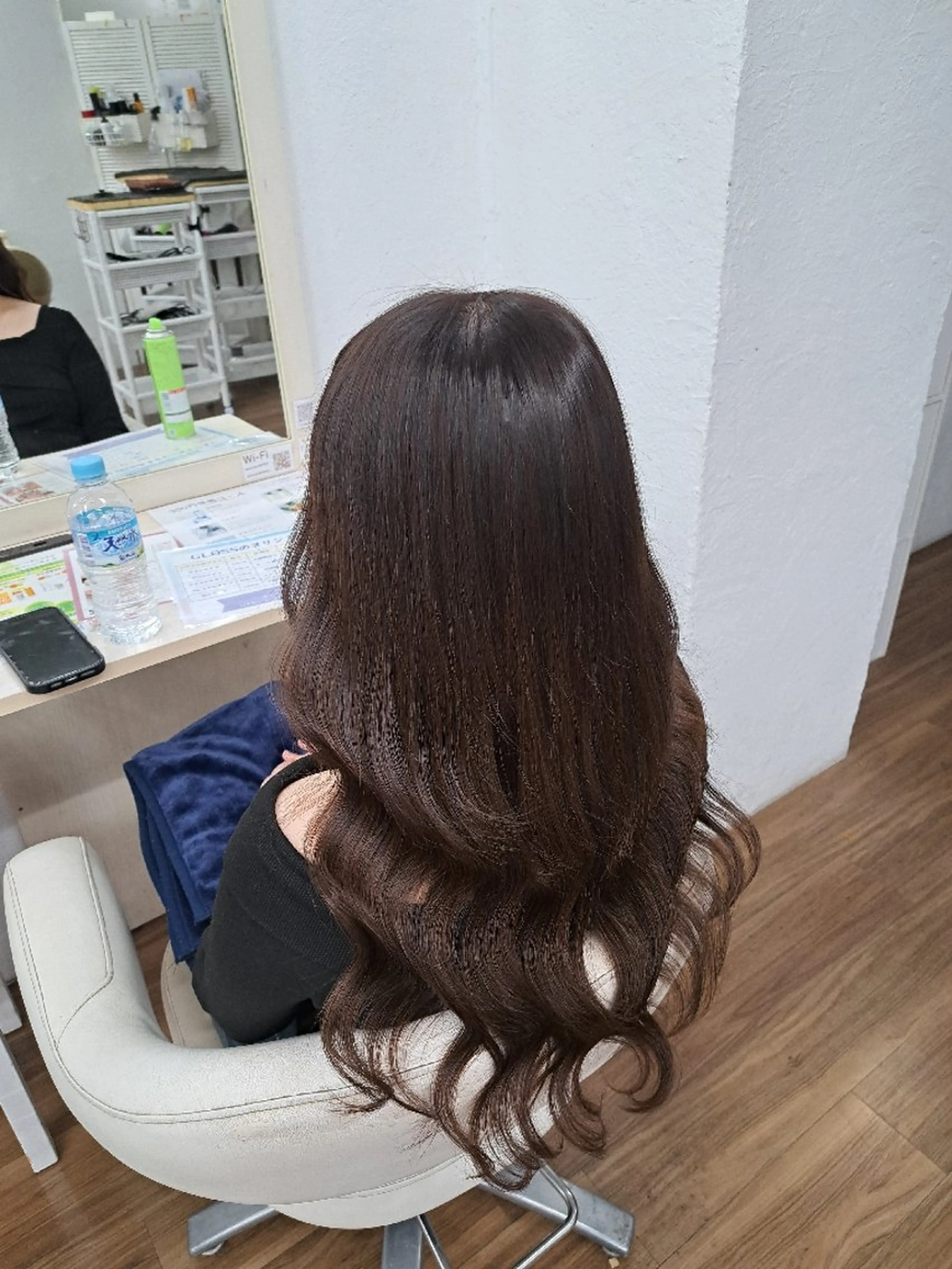 ロング カラー ブラウンカラー ダークブラウン エクステ ヘアカラー トリートメント エクステ GLOSS❤︎ Harunaのヘアスタイル