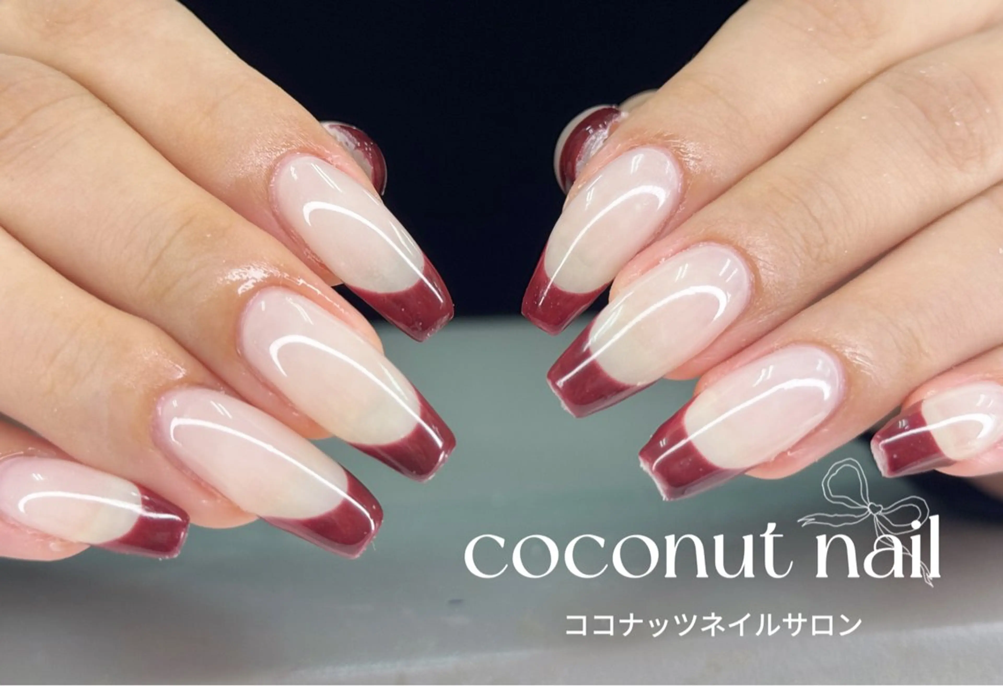 ネイル べっ甲ネイル フレンチネイル キラキラネイル マグネットネイル 大理石ネイル(マーブル) ハンドネイル 神田 ココナッツのネイルデザイン