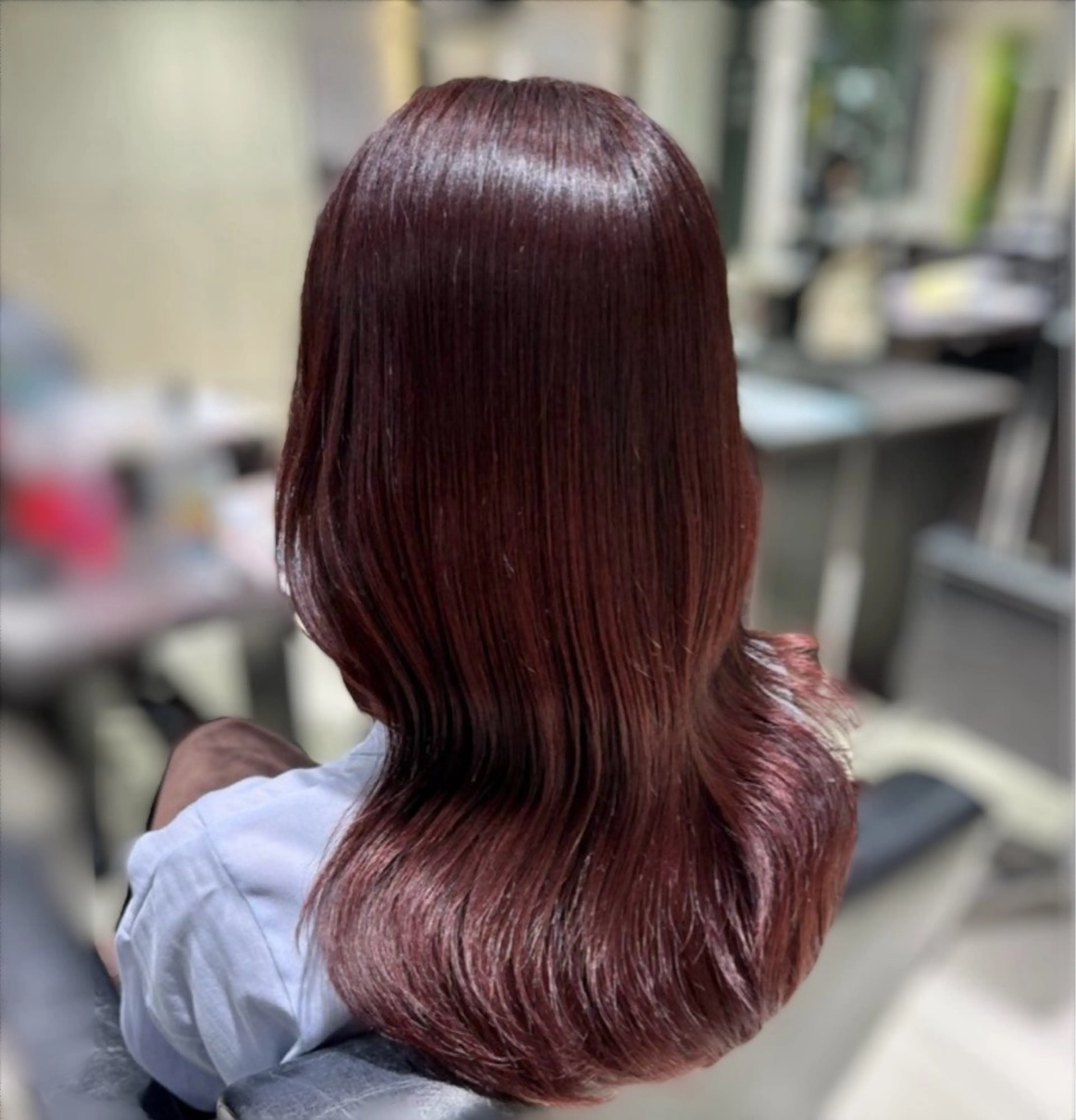 ミディアム つや髪ᰔᩚ暖色 カラーYui🩰のヘアスタイル