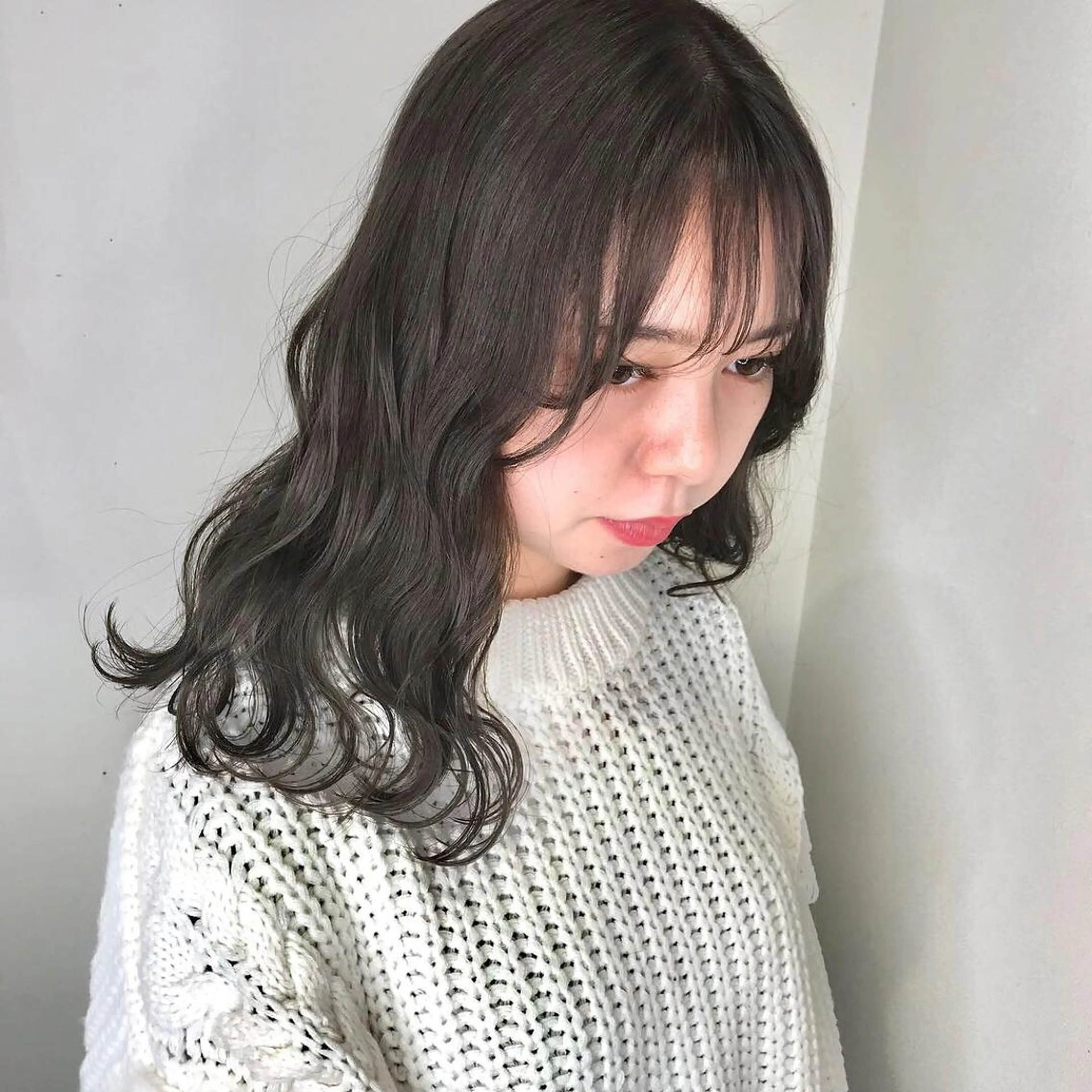 セミロング カラー グレージュ 似合わせ提案サラ艶♡ 彩華のヘアスタイル