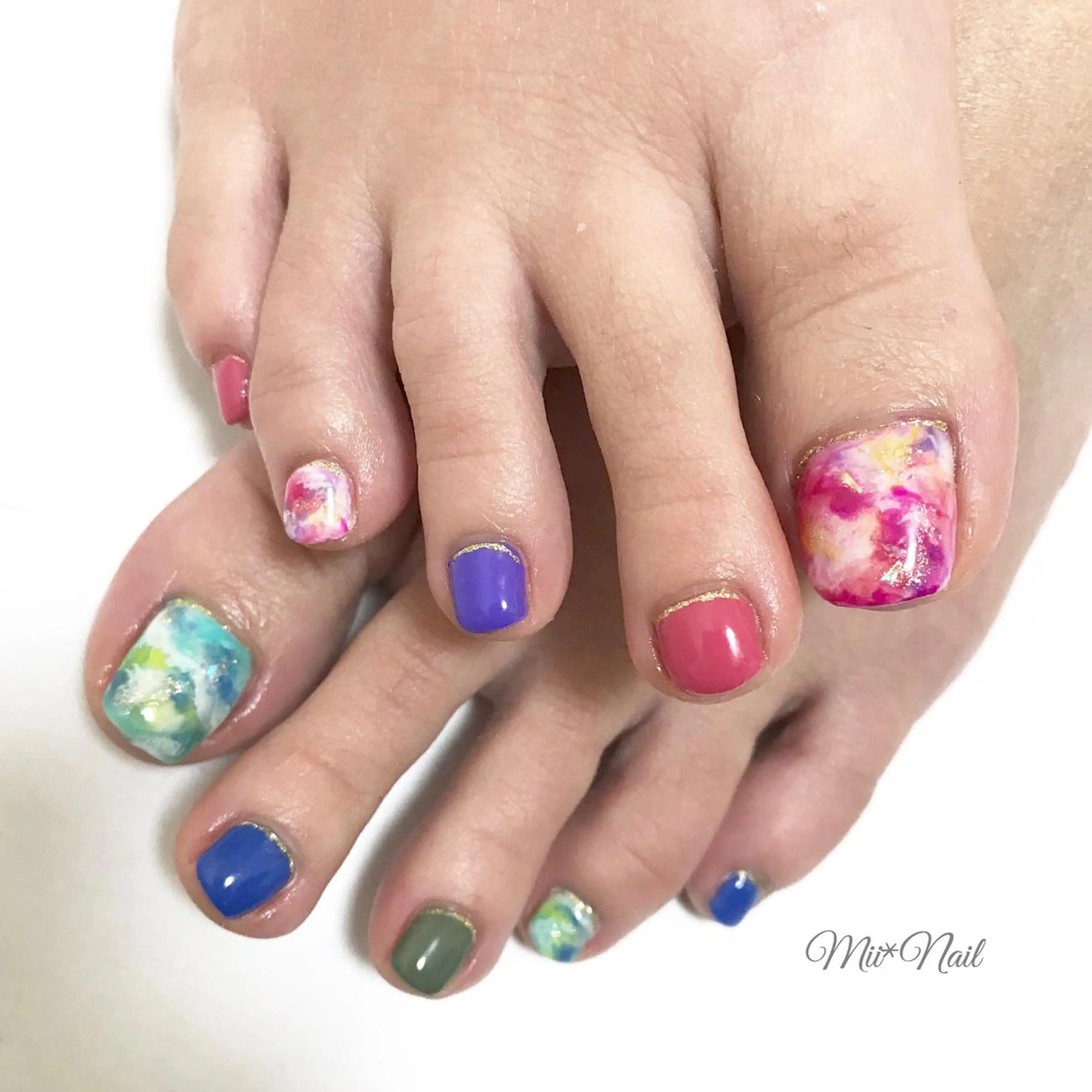ネイル フットネイル MII*NAIL／ 美フォルムsalonのネイルデザイン