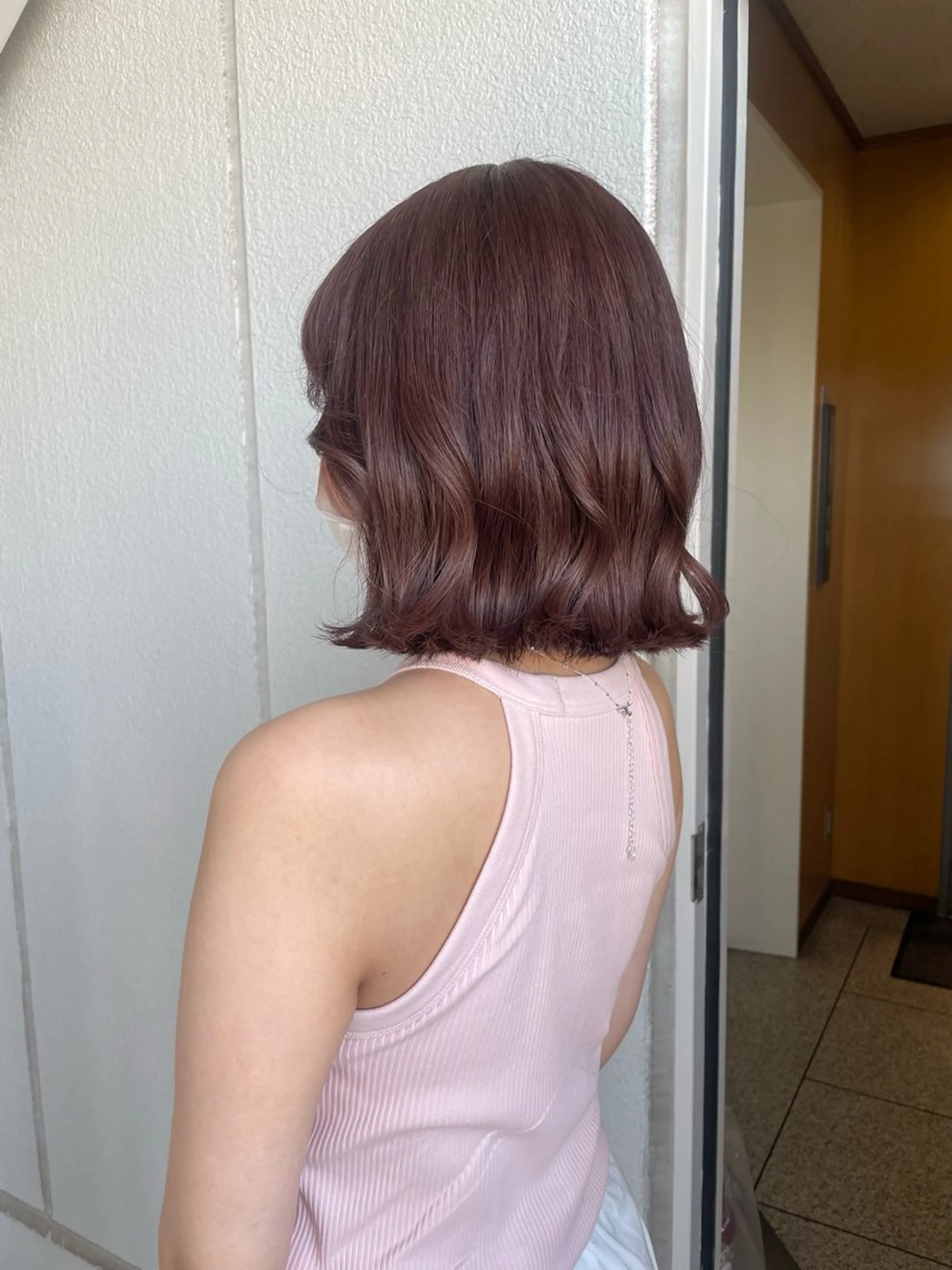 ミディアム カラー カット ヘアカラー トリートメント 【表参道】Ruri デジタルパーマのヘアスタイル