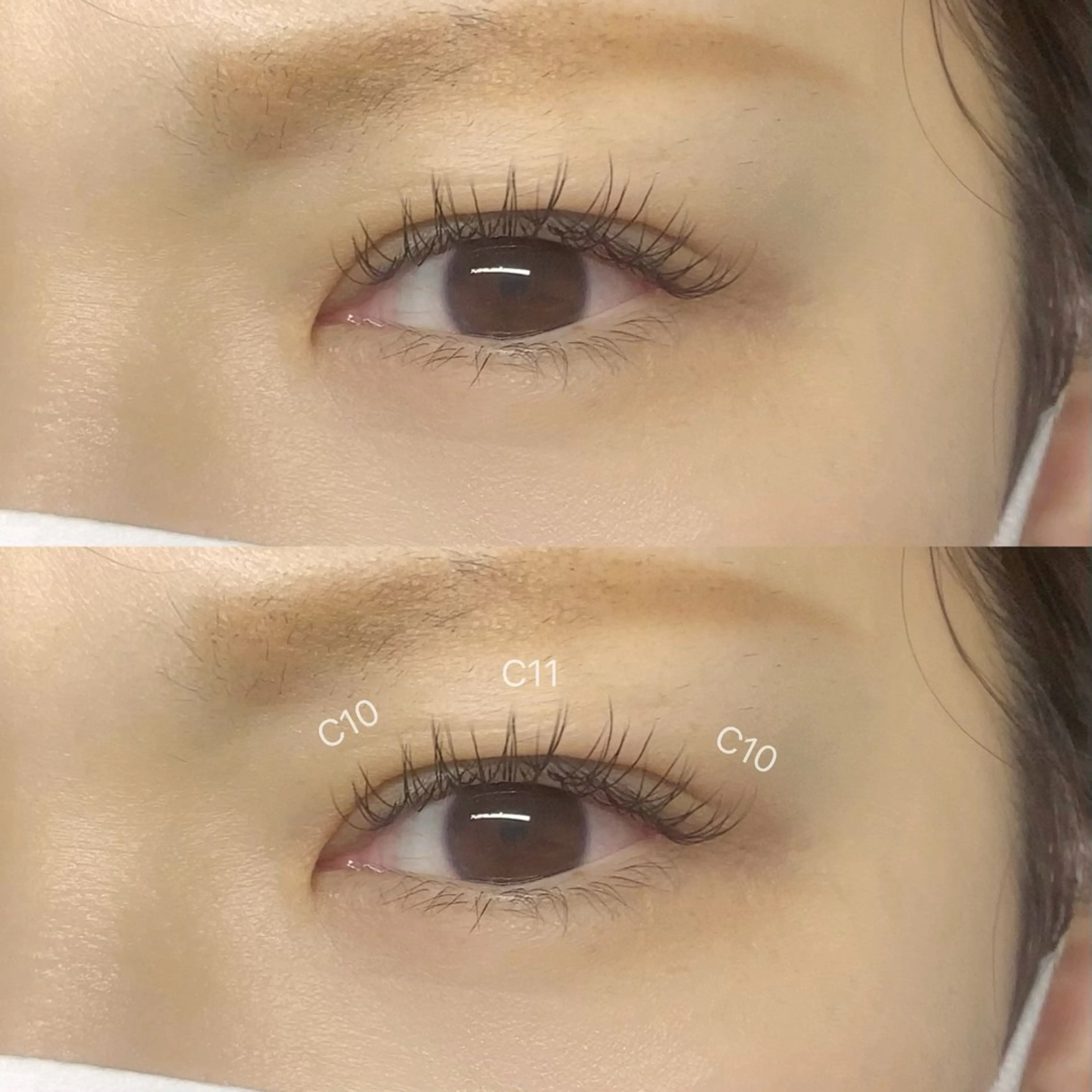 マツエク・マツパ Cカール フラットラッシュ 松下 妃帆のマツエク・マツパデザイン