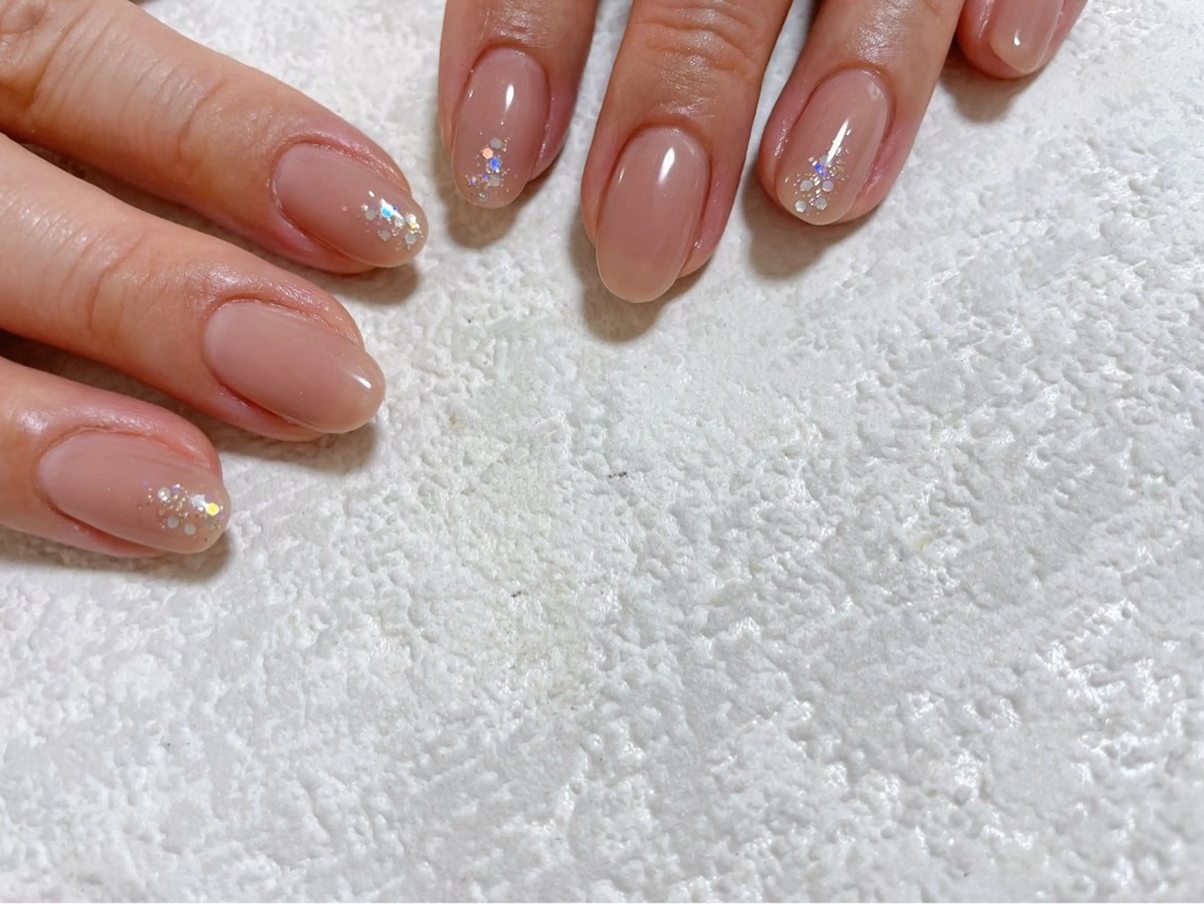 ネイル オーロラネイル フットネイル フレンチネイル ジェルネイル 韓国ネイル kikinail 溝の口のネイルデザイン