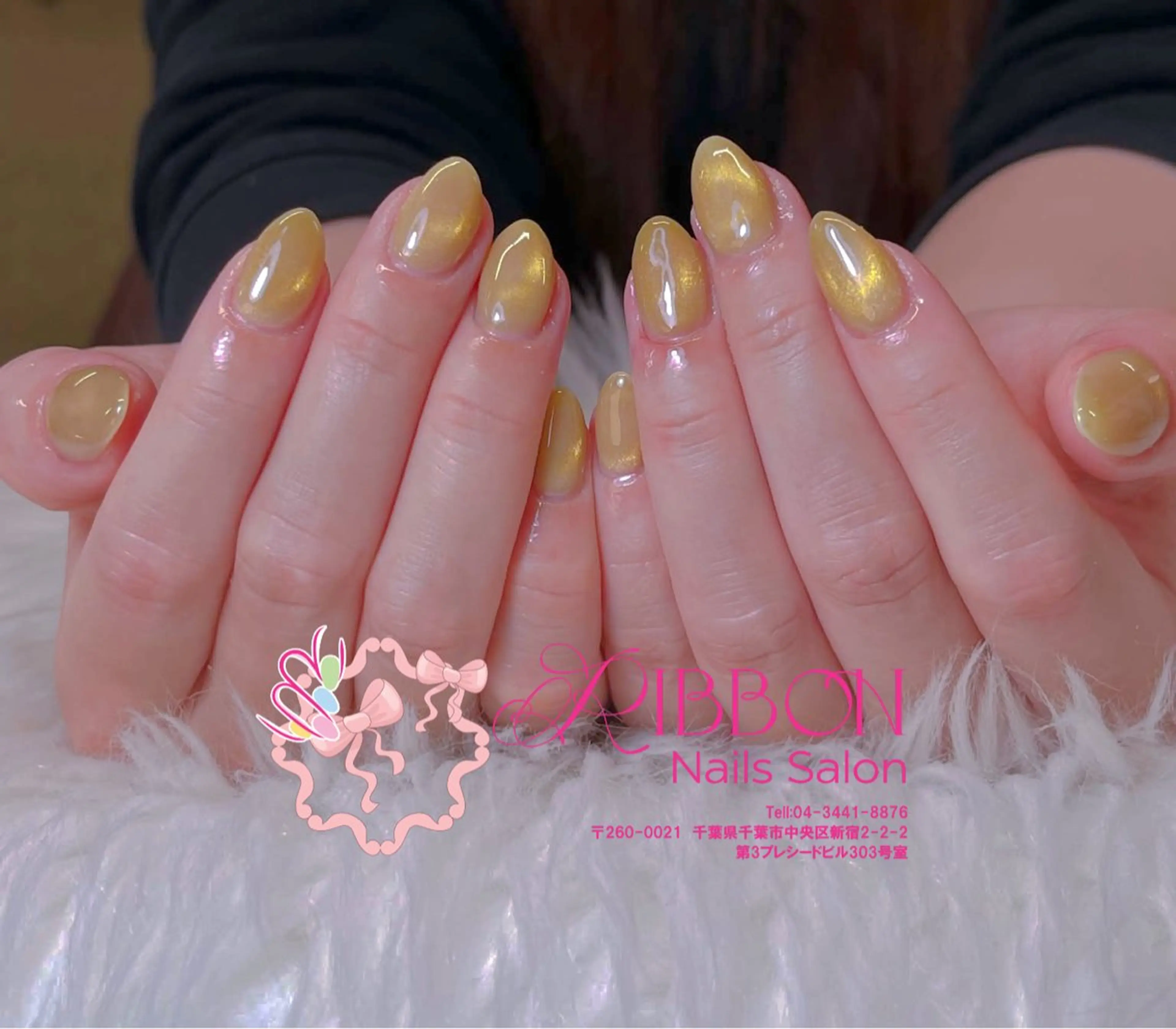 ネイル フレンチネイル ジェルネイル マグネットネイル 持ち込み ニュアンスネイル ハンドネイル Ribbonnail salonのネイルデザイン