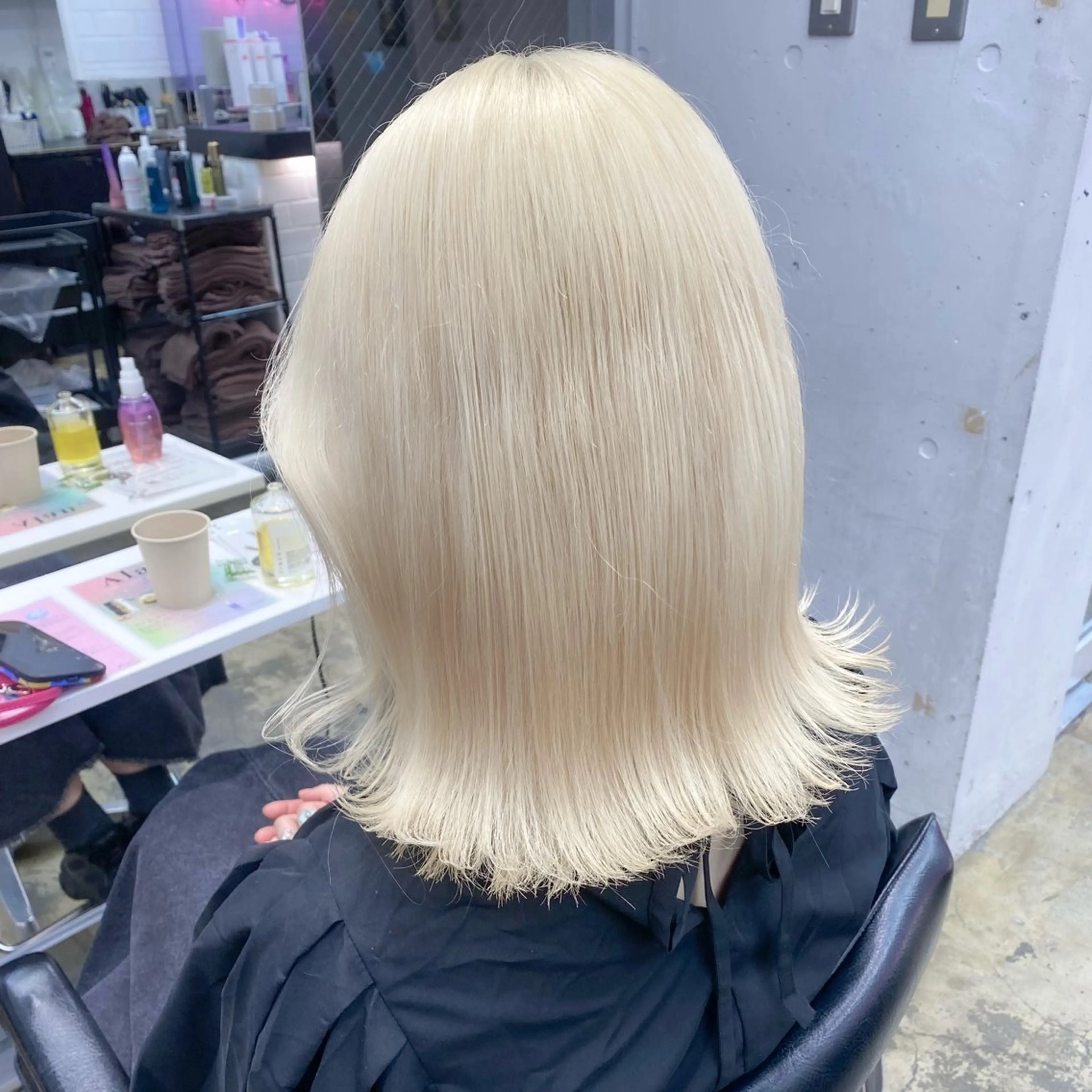 ミディアム カラー ヘアアレンジ 💗💗韓国レイヤー yu-ki💗💗のヘアスタイル