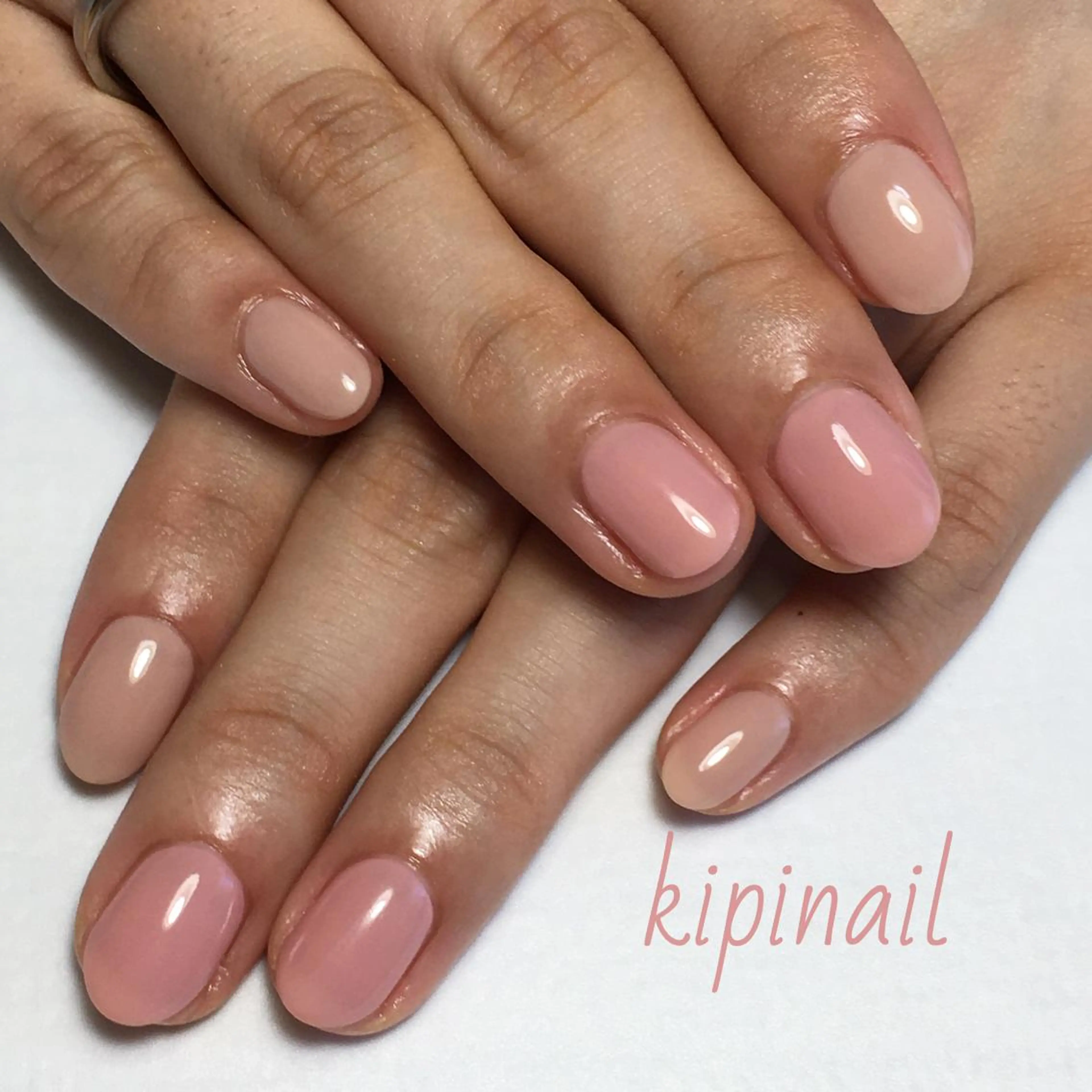 ネイル ワンカラーネイル kipinail 川﨑えりかのネイルデザイン