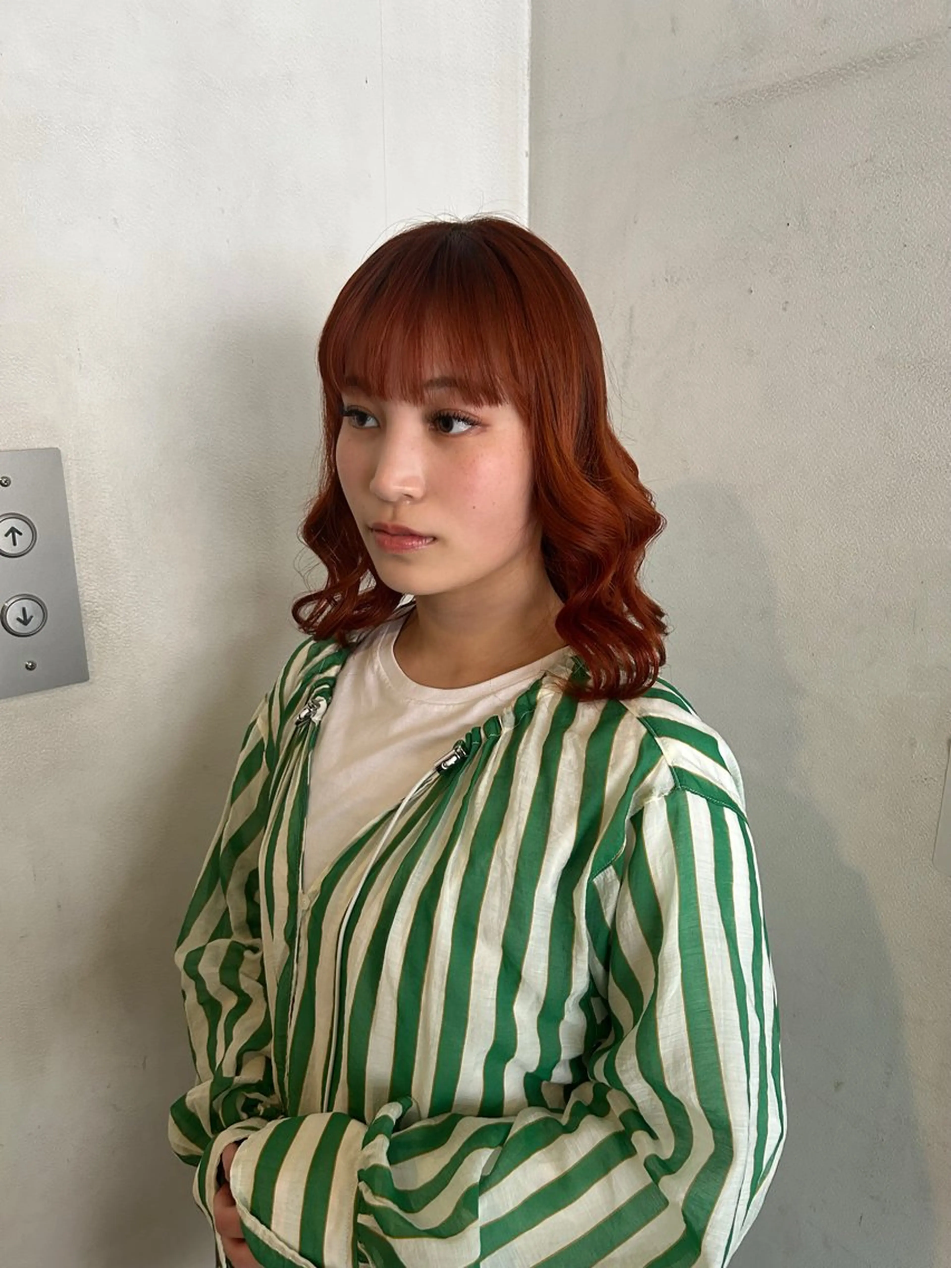 カラー オレンジ ヘアカラー トリートメント 真愛 /UMMのヘアスタイル