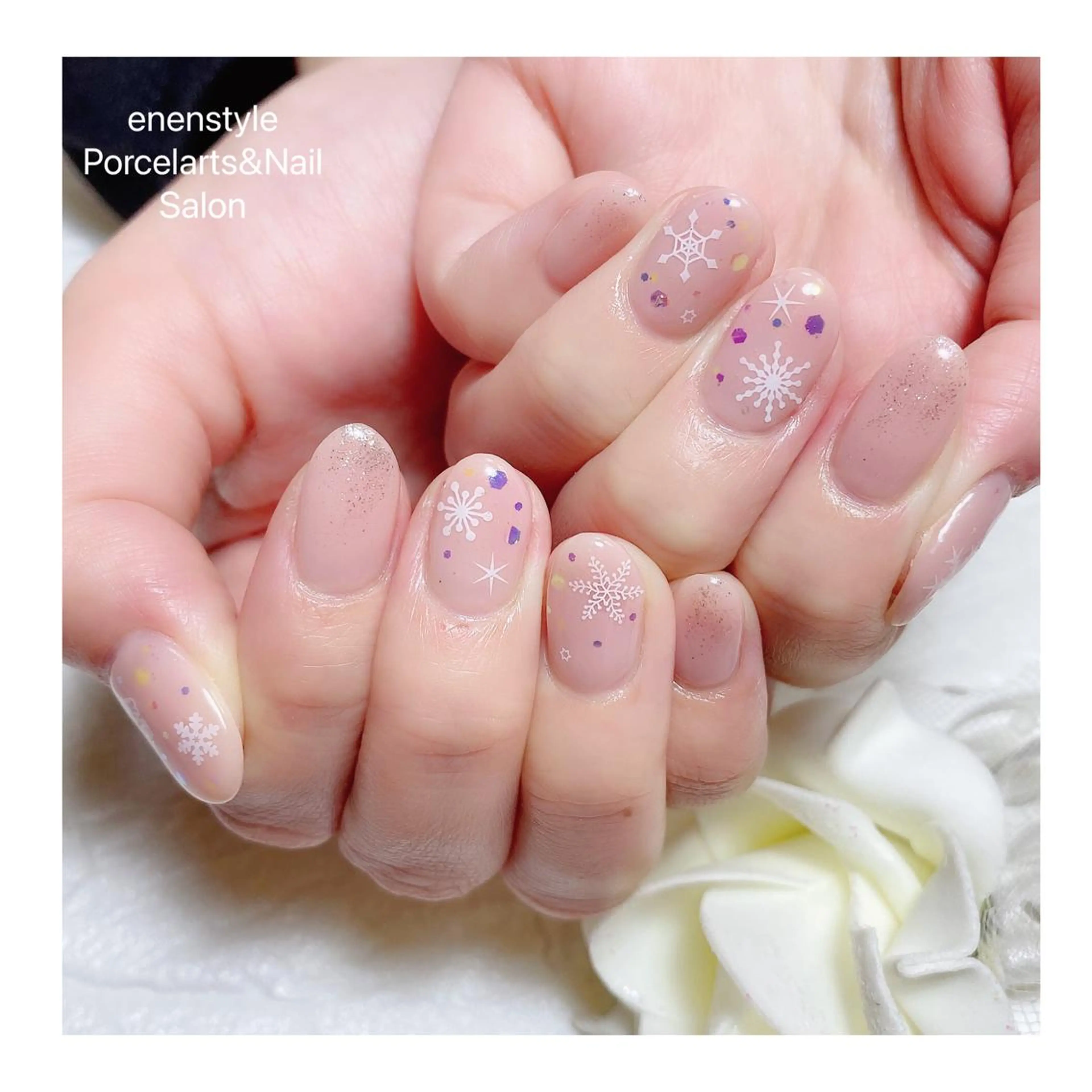 ミディアム ネイル ハンドネイル 👑enen style👑のネイルデザイン